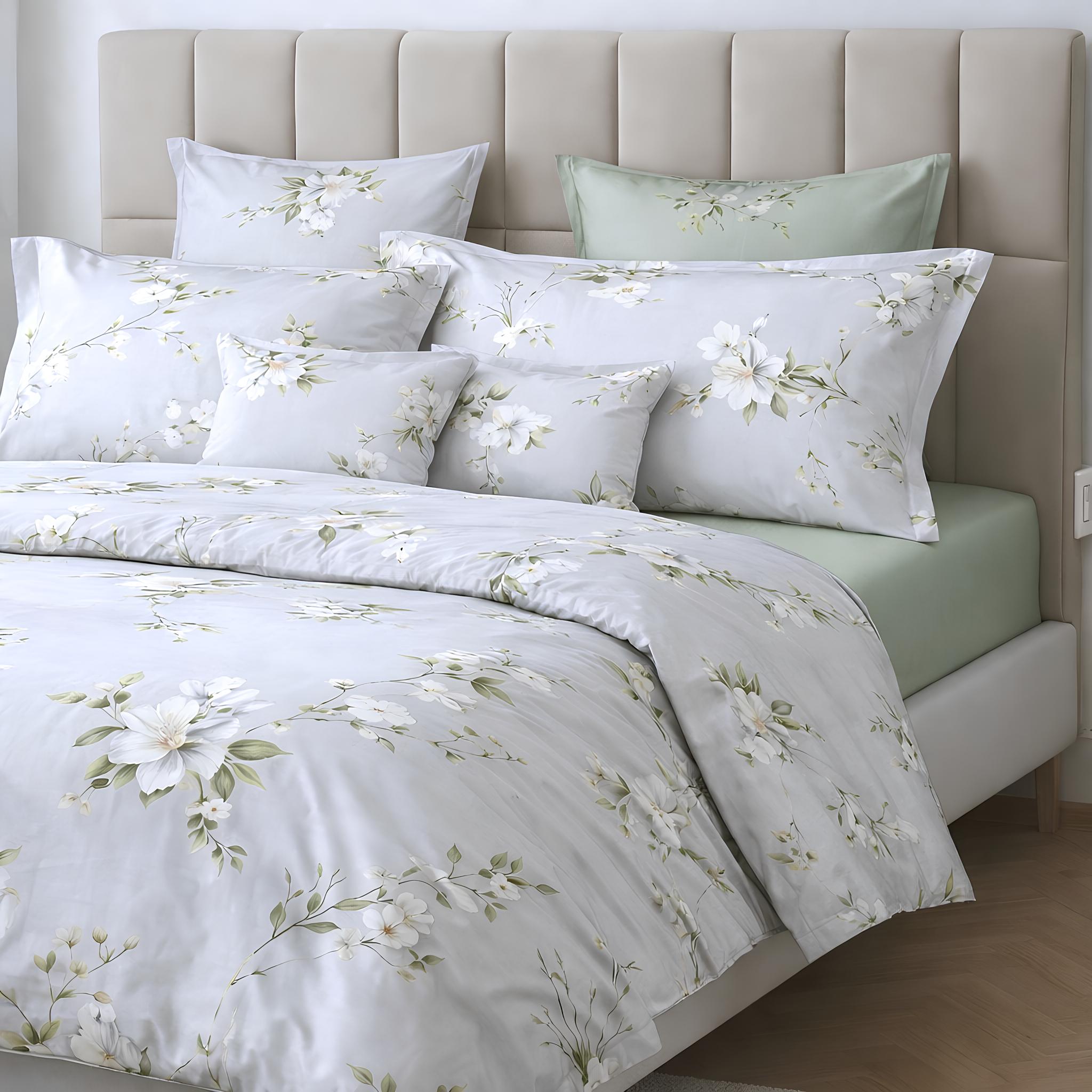 Lenzuola matrimoniali Chorisia colore grigio