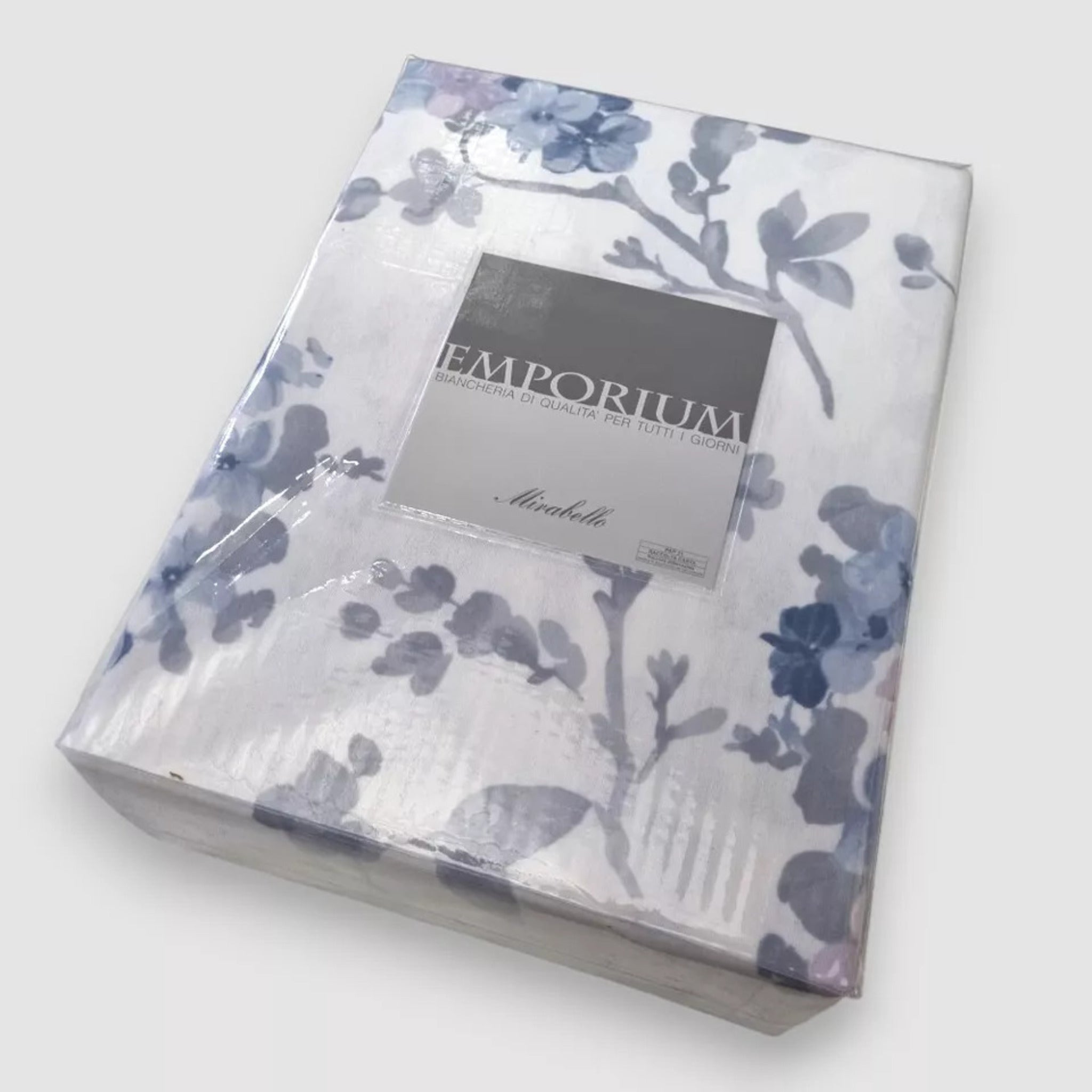 Confezione originale del completo lenzuola Mirabello Emporium Hydra azzurro