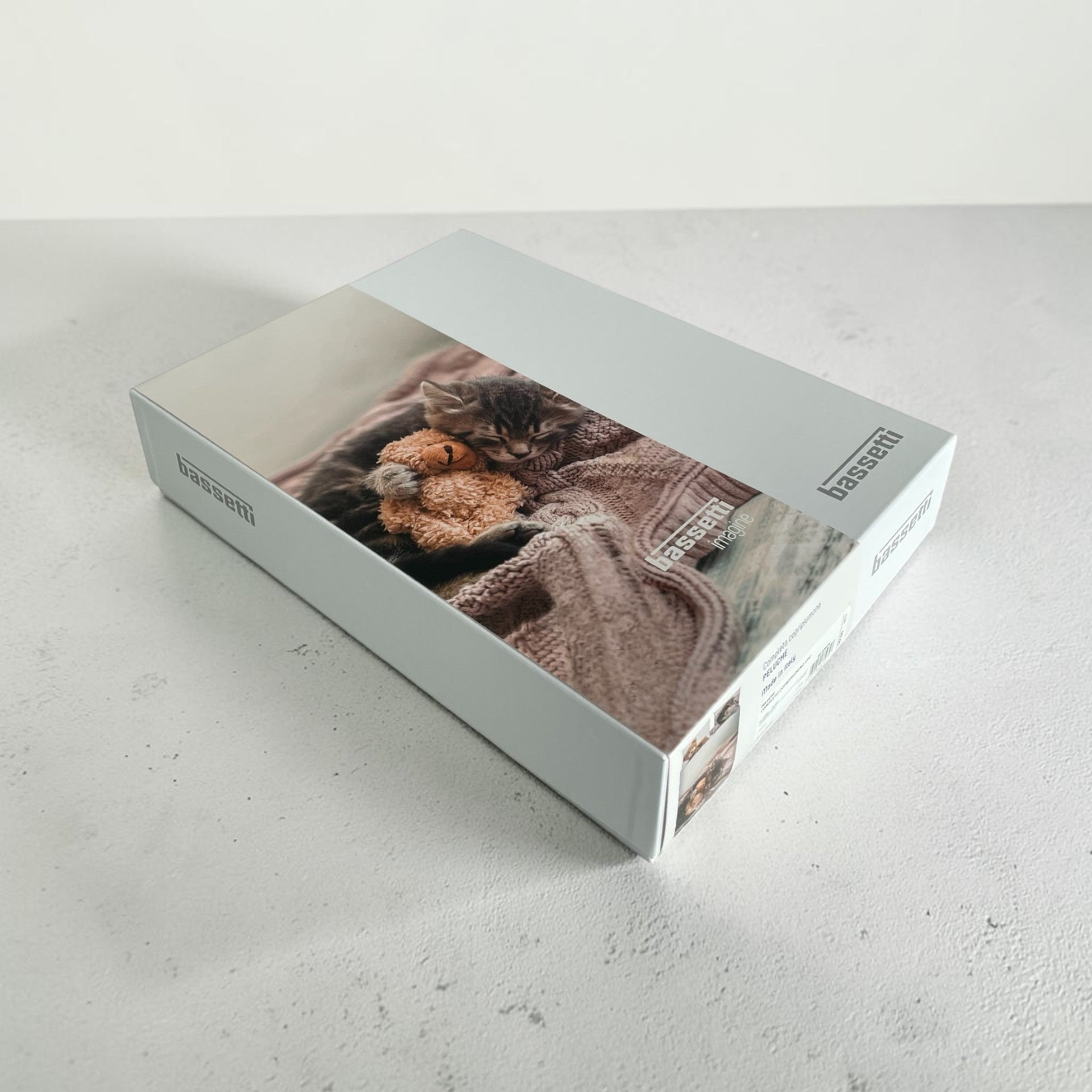 Confezione originale del completo copripiumino Bassetti Peluche
