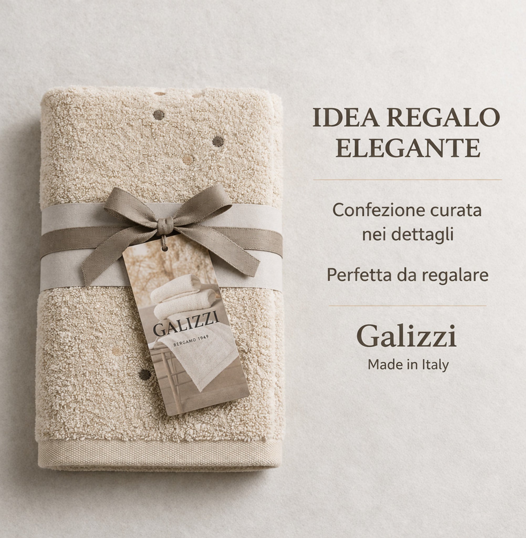 Confezione regalo asciugamani Galizzi Milano made in Italy