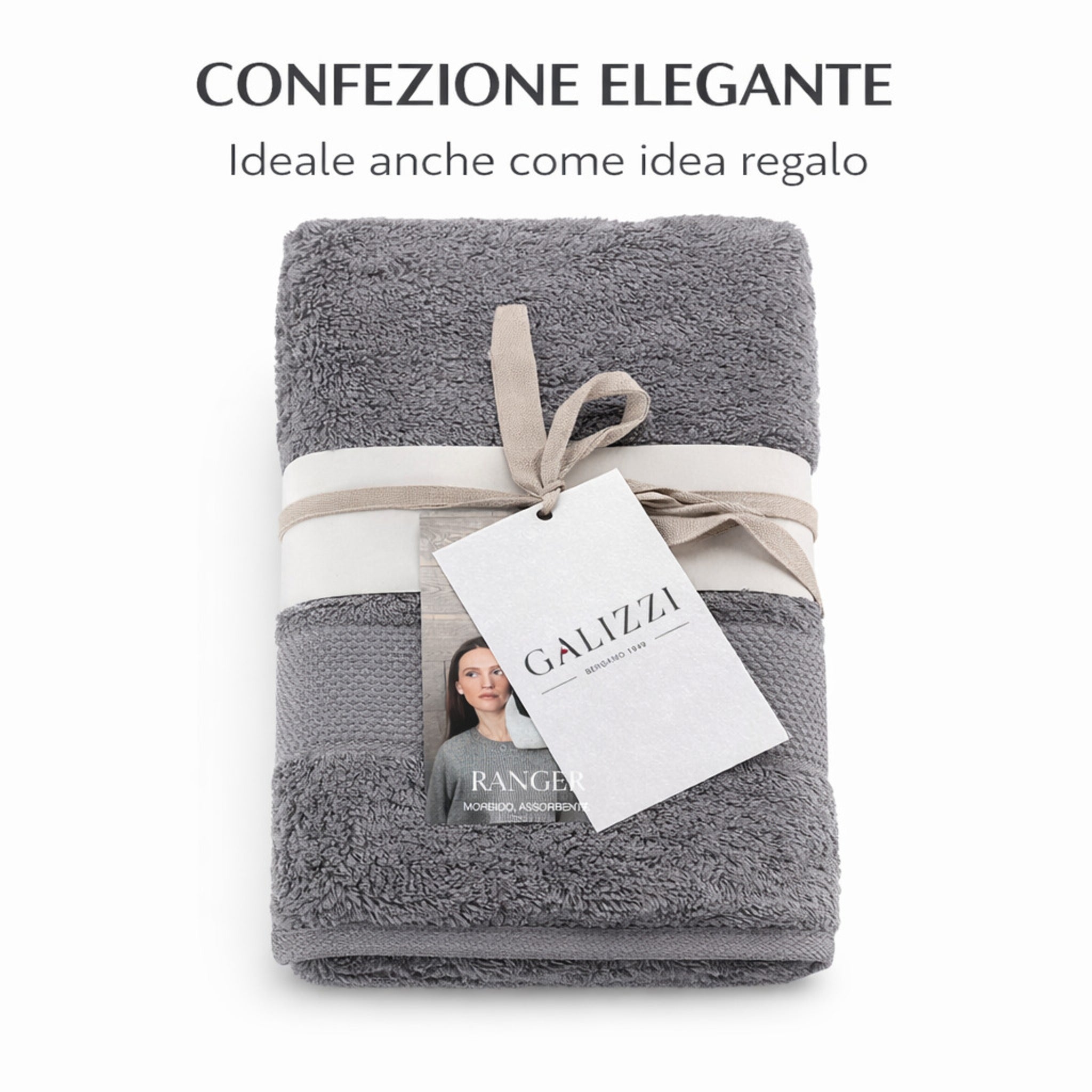 Confezione regalo elegante asciugamani Galizzi Ranger Plus
