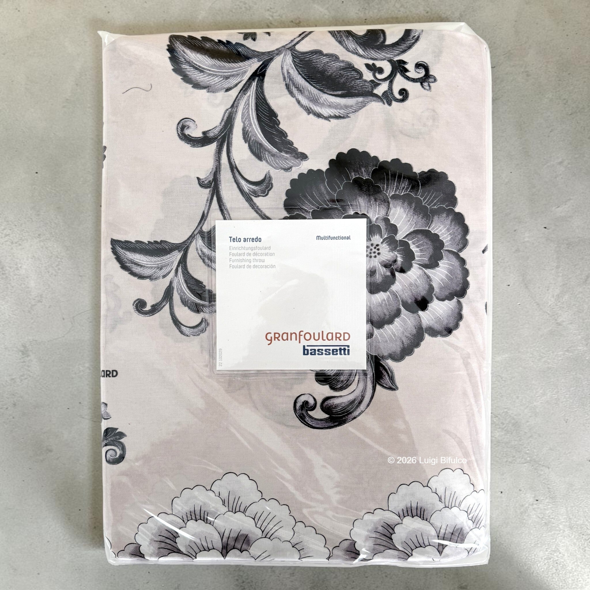 Confezione originale Telo Arredo Bassetti Granfoulard Paraggi Avorio