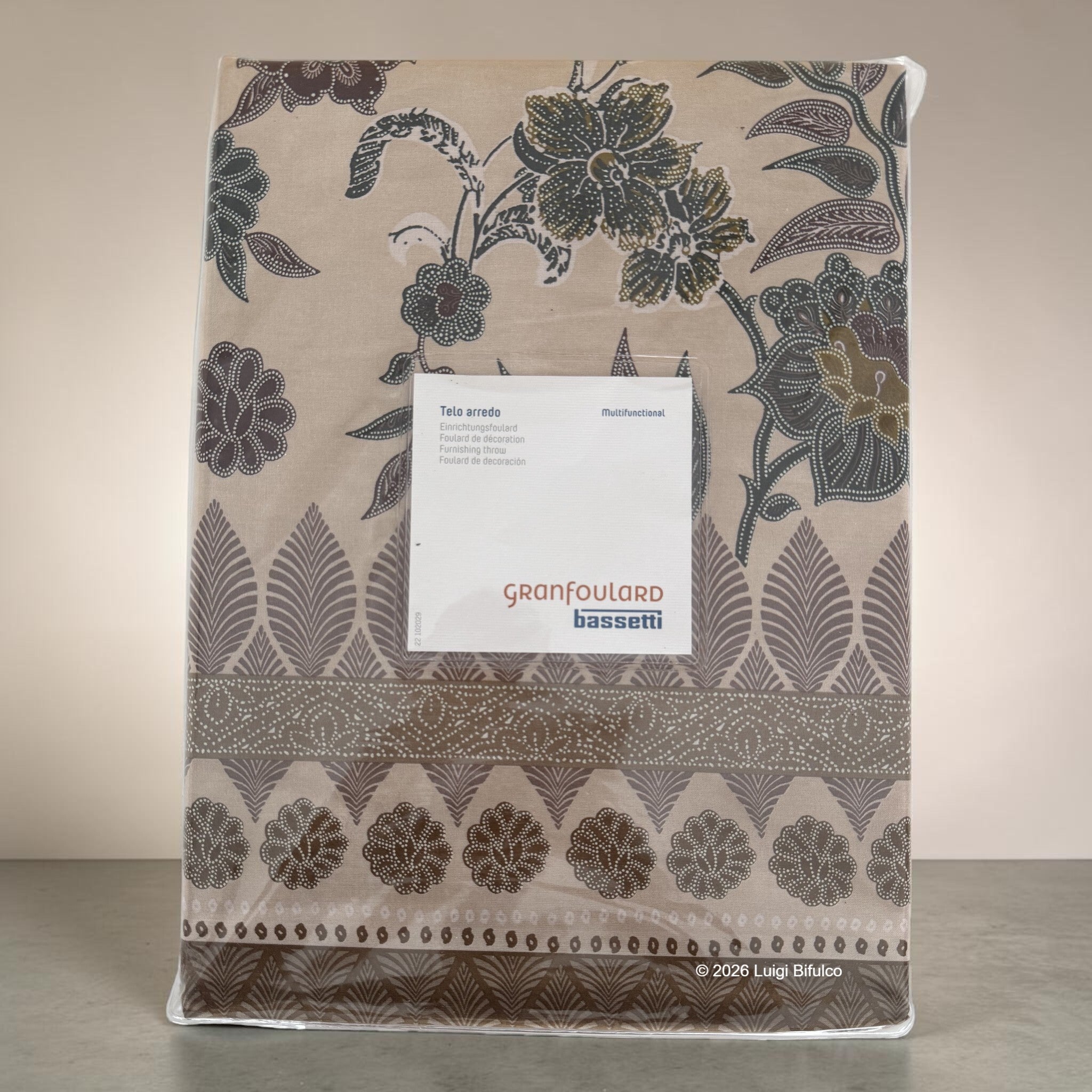 Confezione originale Telo Arredo Bassetti Granfoulard Varigotti Sabbia