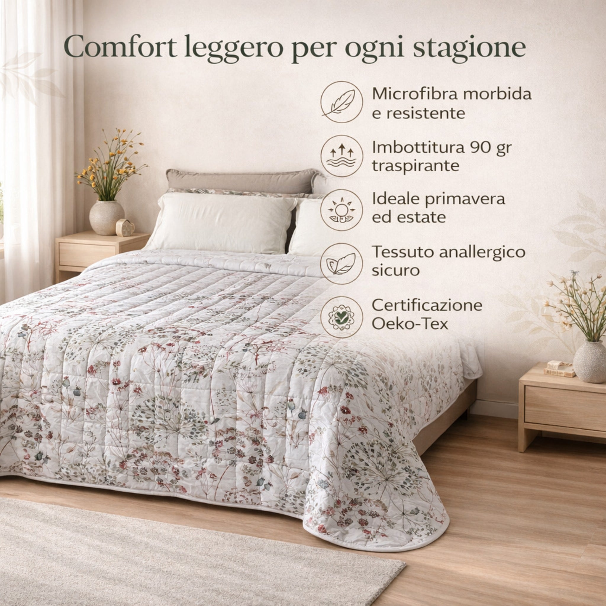 Certificazione Oeko Tex copriletto anallergico