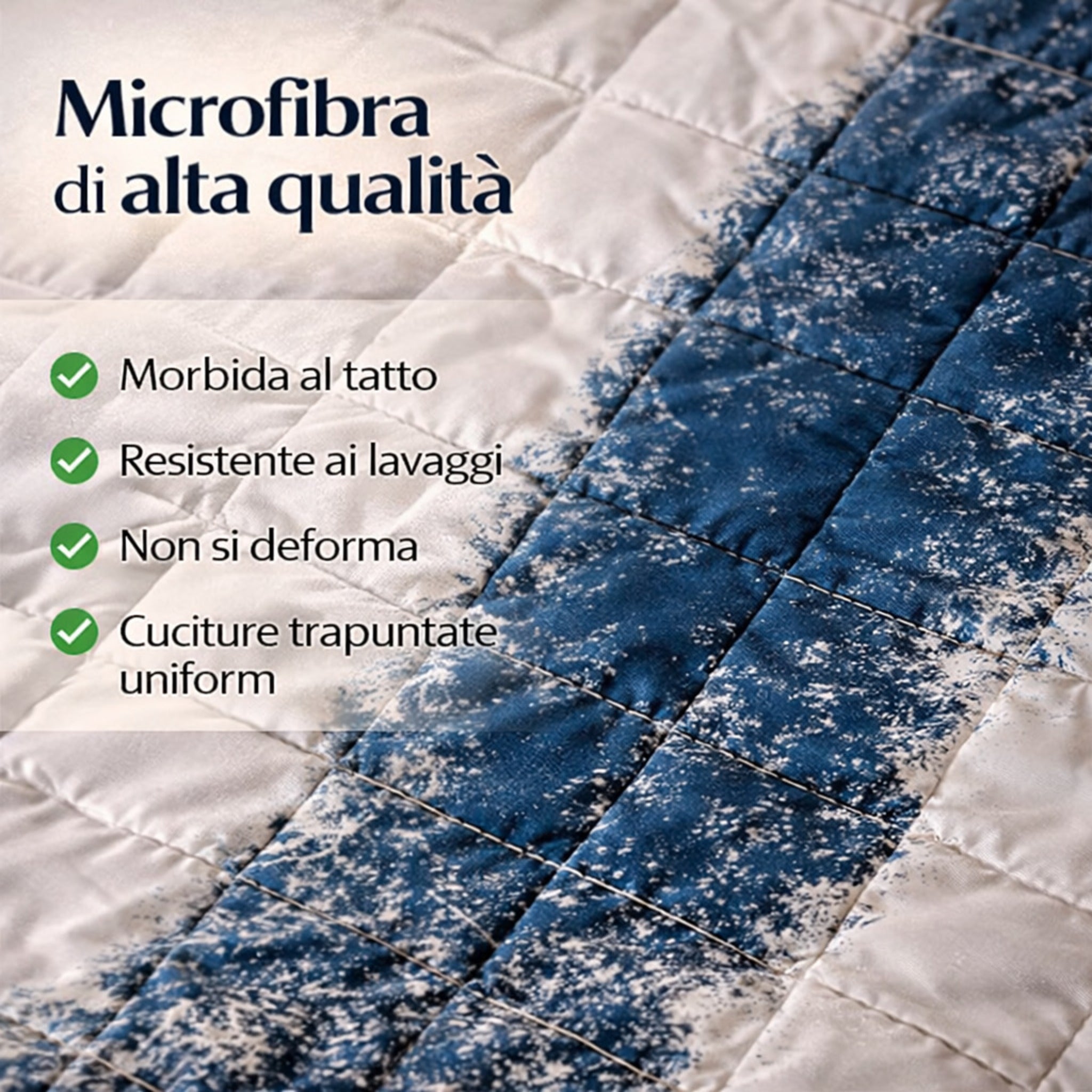 Copriletto microfibra alta qualità morbido resistente