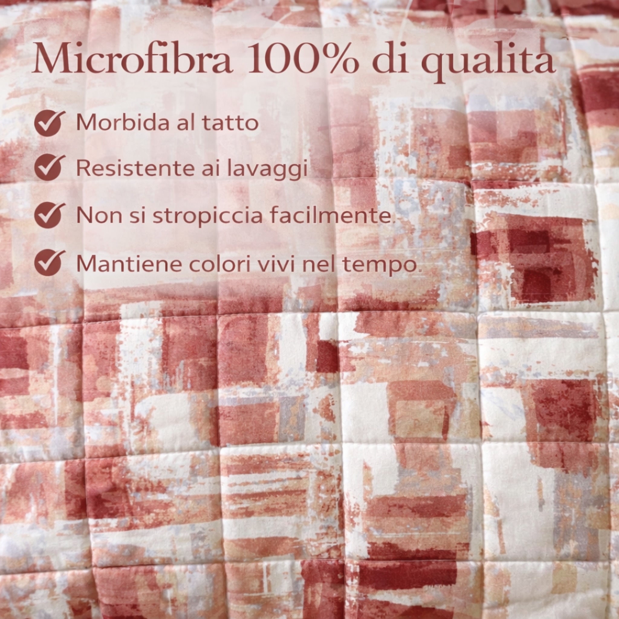 Dettaglio fantasia pennellata moderna copriletto