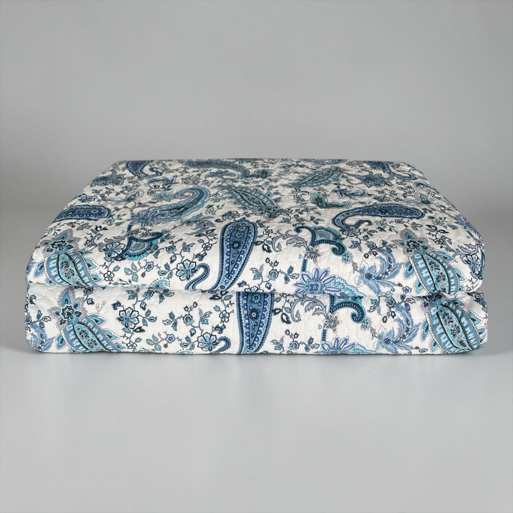 copriletto paisley blu turchese bassetti granfoulard