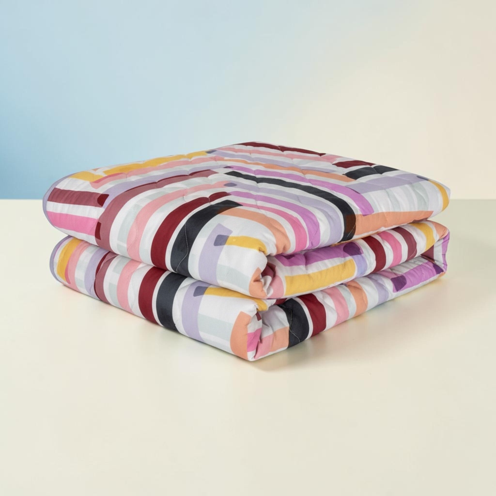 Copriletto trapuntato leggero microfibra 90 gr rosa
