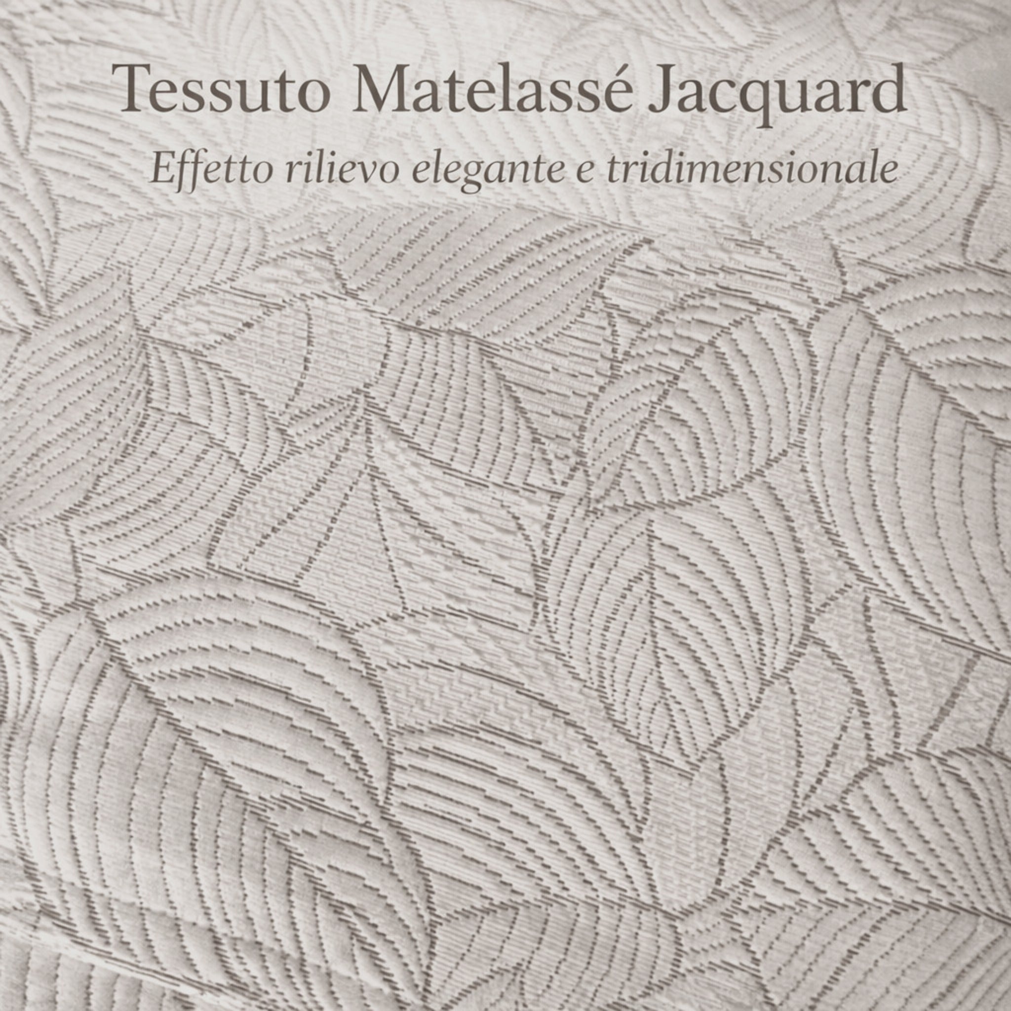 Dettaglio tessuto matelassè jacquard copriletto Zambaiti

