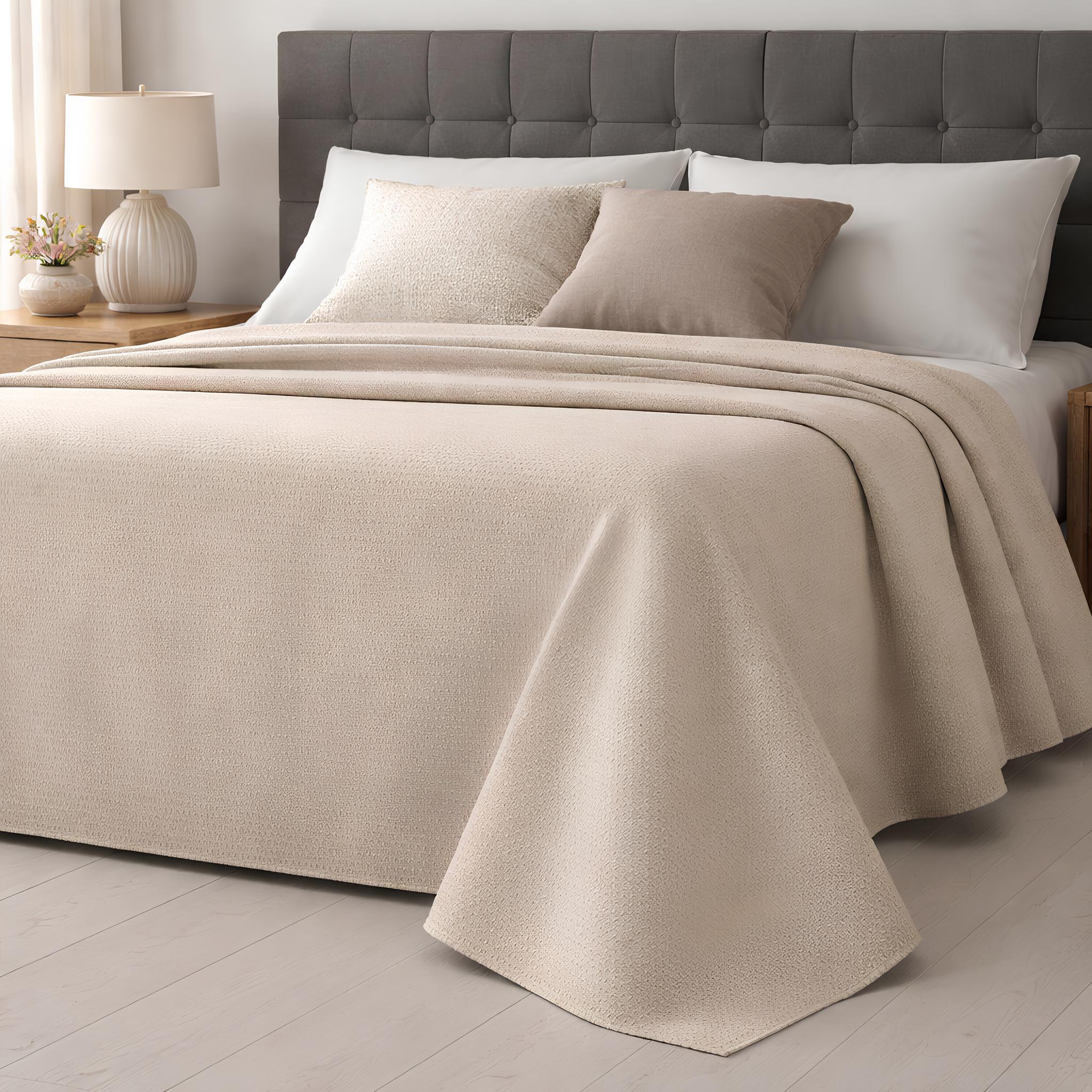 Copriletto colore cachemire elegante Zambaiti York