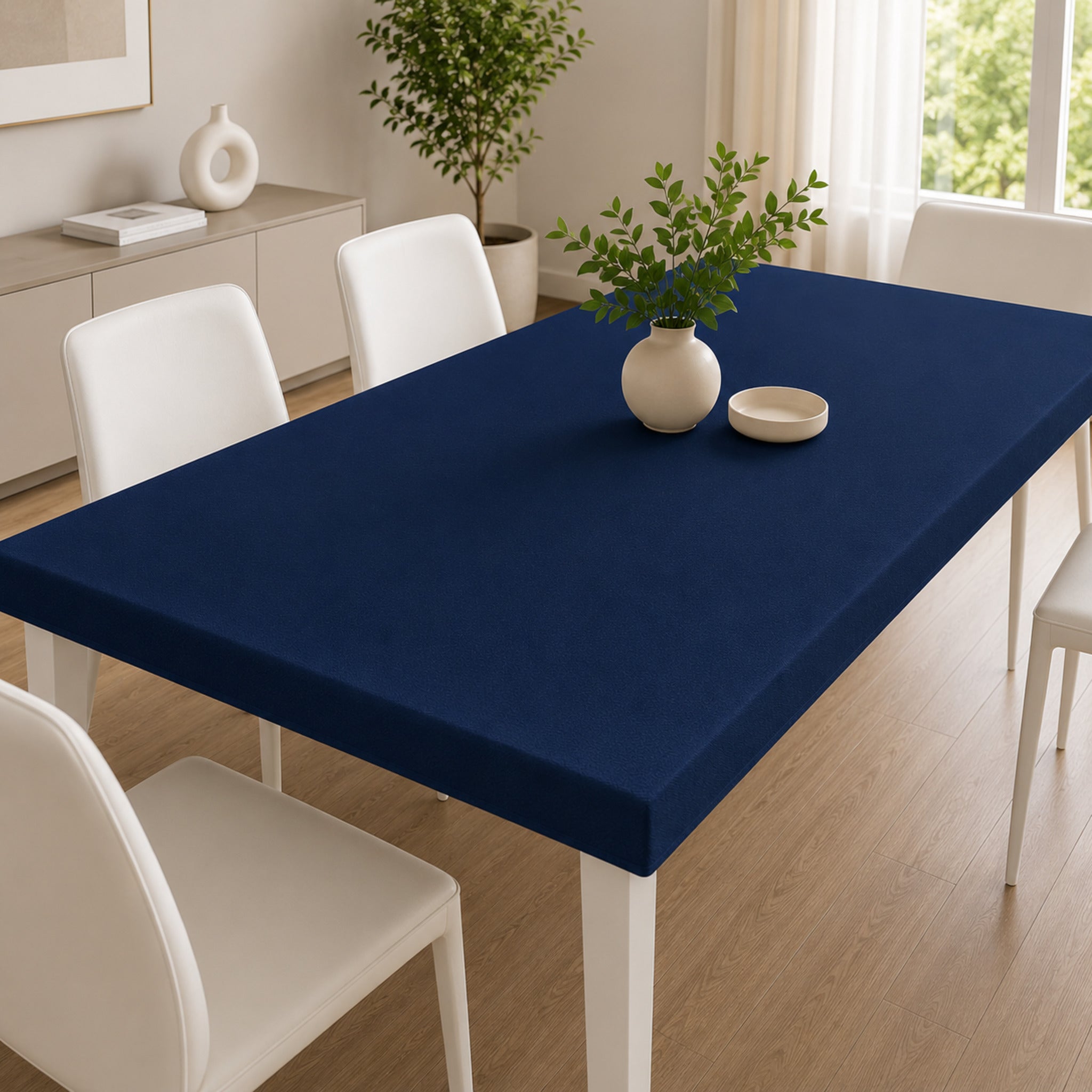 Copritavolo elasticizzato Buccia di Mela Made in Italy blu