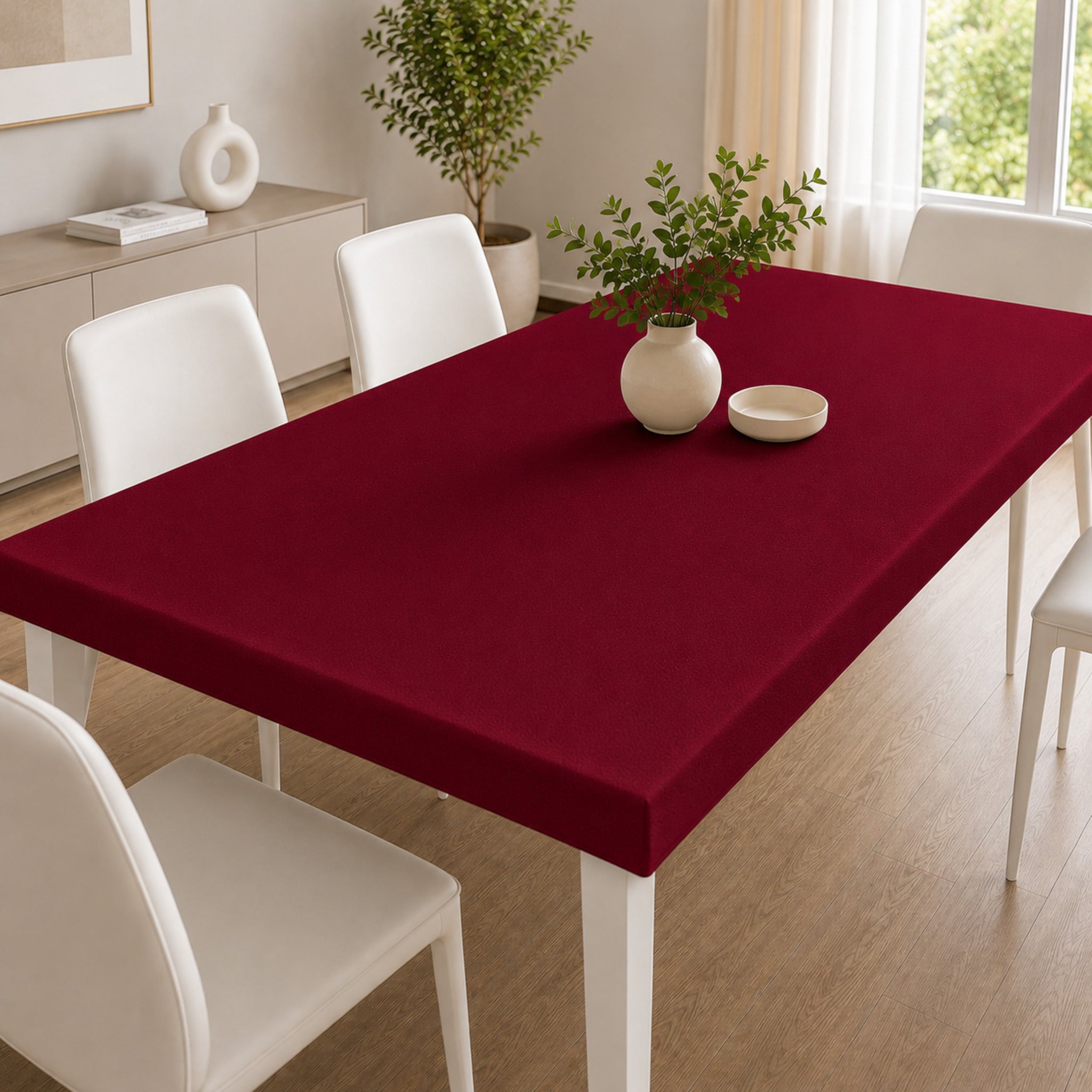 Copritavolo elasticizzato Buccia di Mela Made in Italy bordeaux