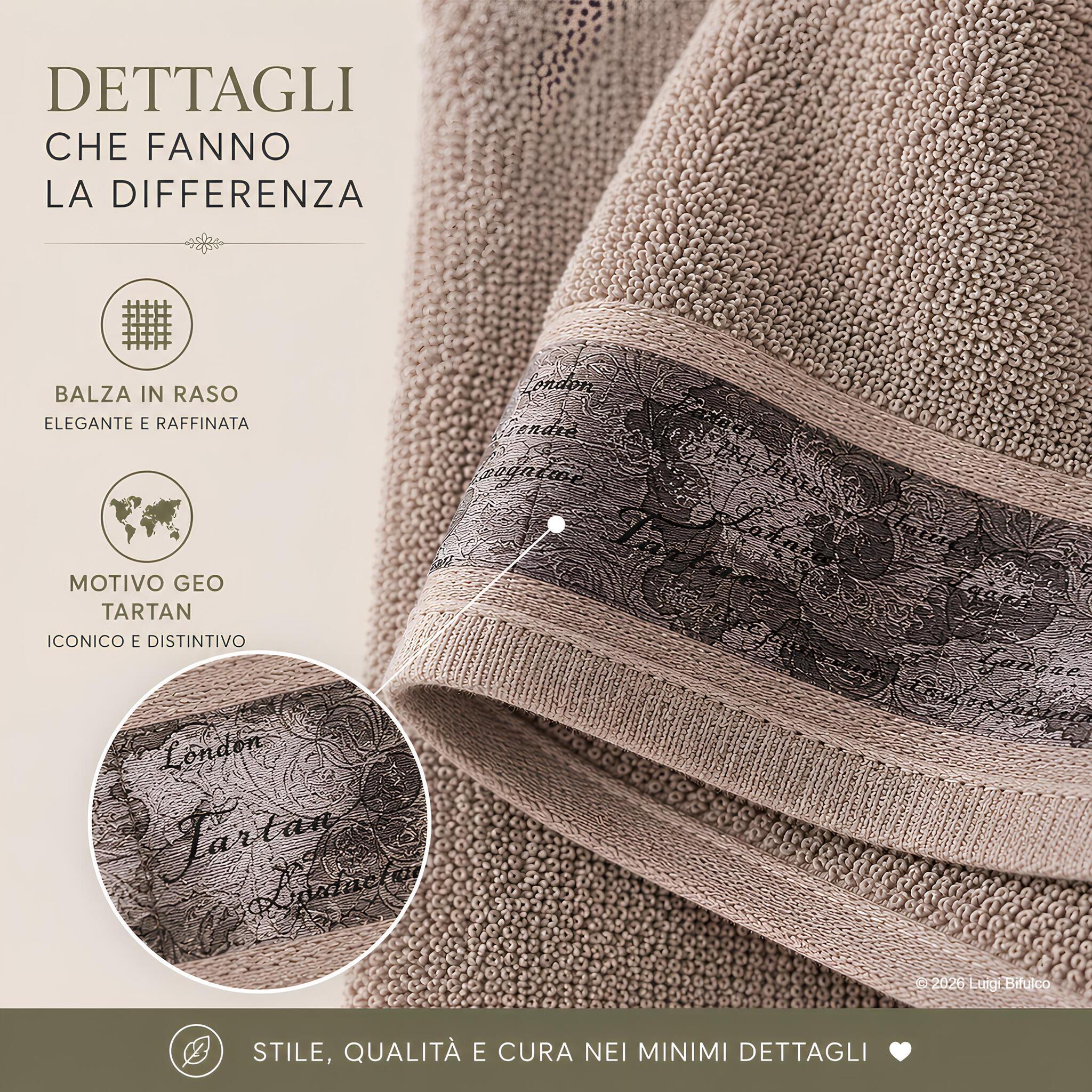 Dettaglio balza in raso con motivo Geo Country delle lavette Alviero Martini Prima Classe