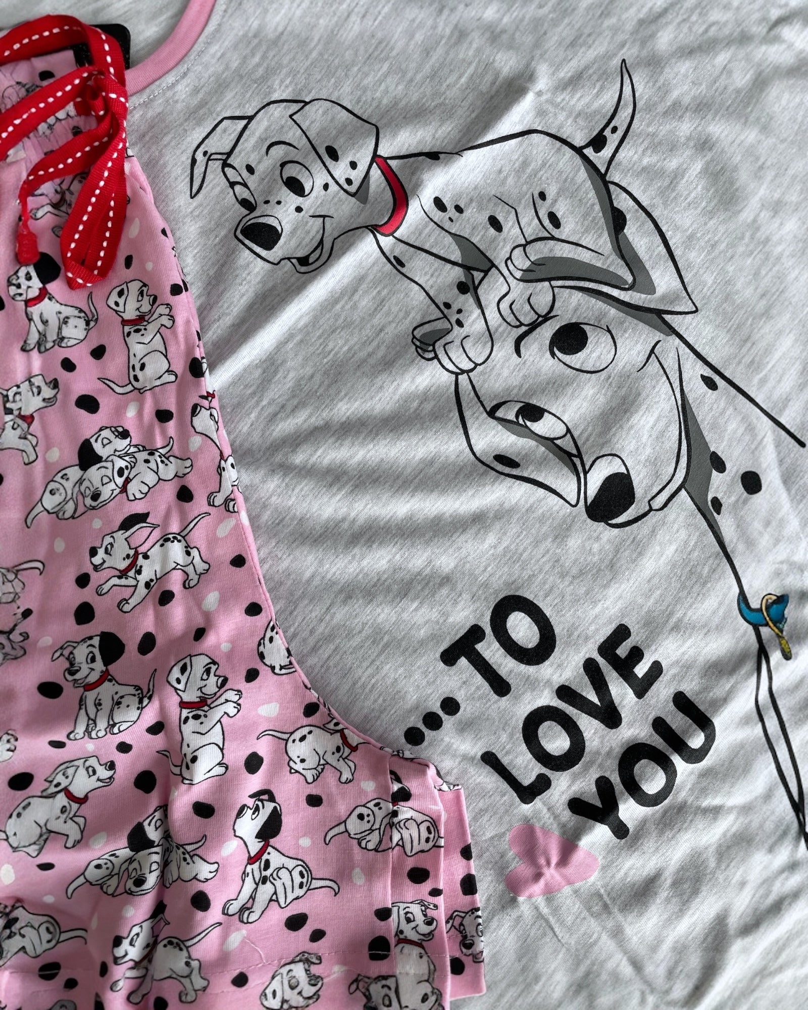 Dettaglio stampa dalmata pigiama bambina Disney