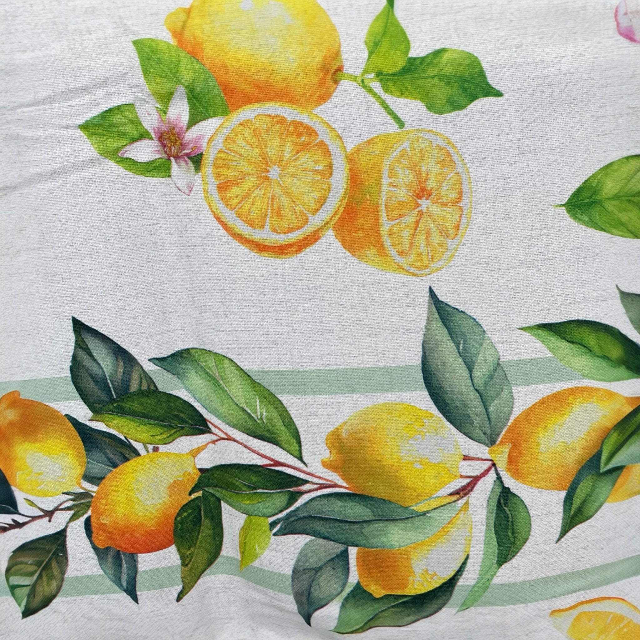 Dettaglio fantasia limoni stampa digitale HD Zambaiti Citry