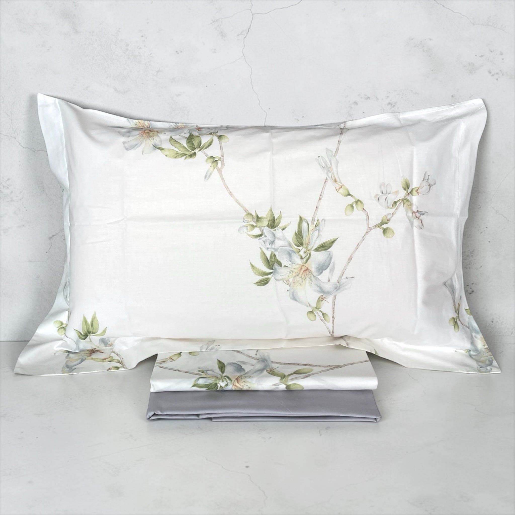 Lenzuola matrimoniali Chorisia colore bianco