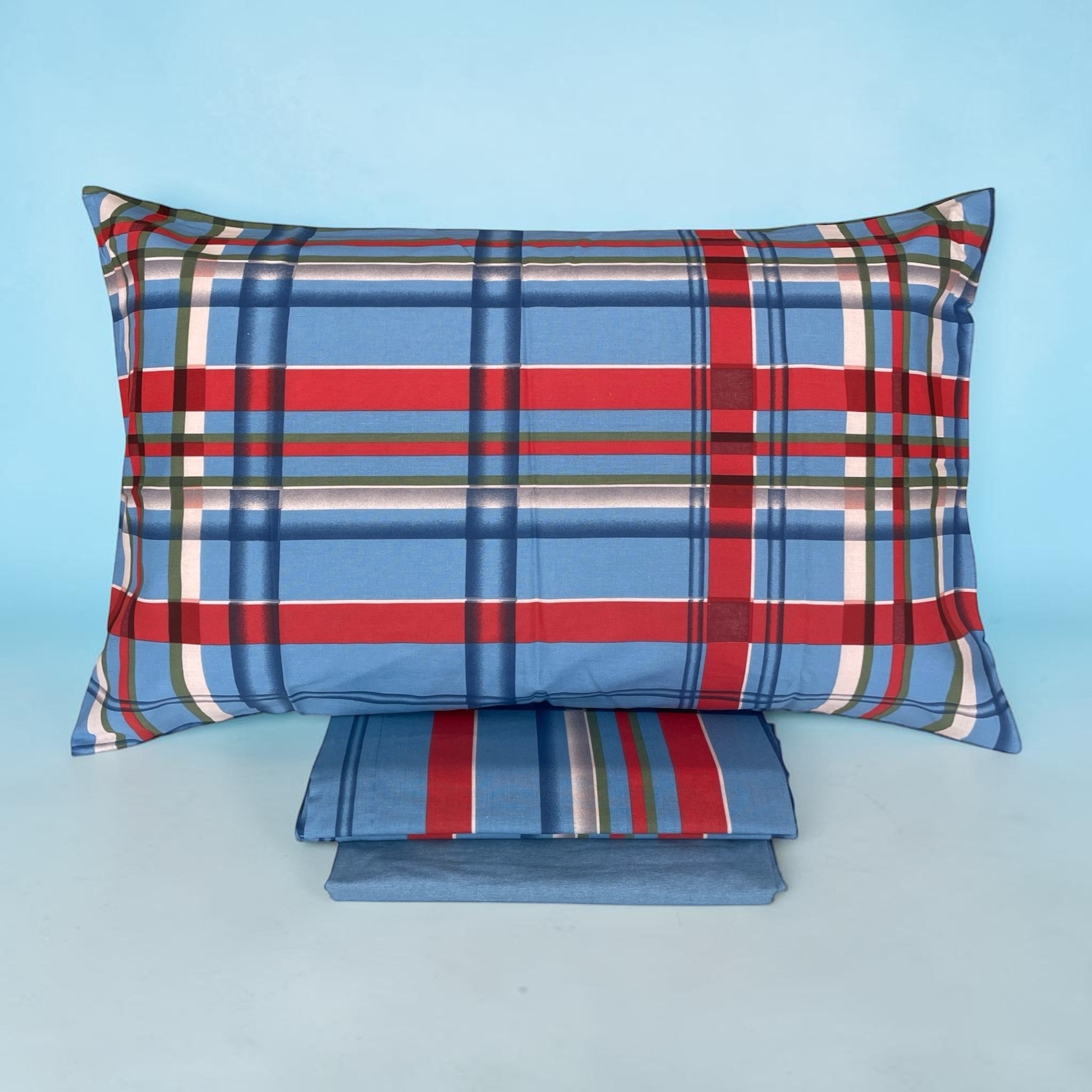 Federa Bassetti Kilt blu con fantasia check tartan scozzese