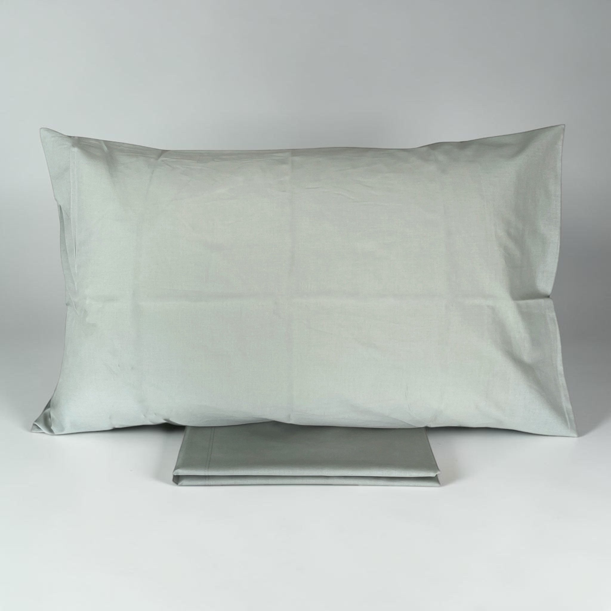 Completo Lenzuola Matrimoniale Zambaiti Sugar in Cotone Tinta Unita – Set Letto 2 Piazze – Made in Italy