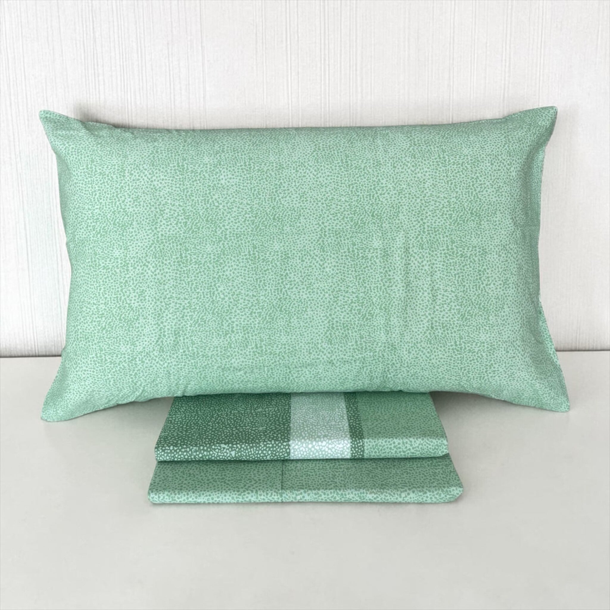 Federa lenzuolo matrimoniale fantasia verde Caleffi Nevada 2