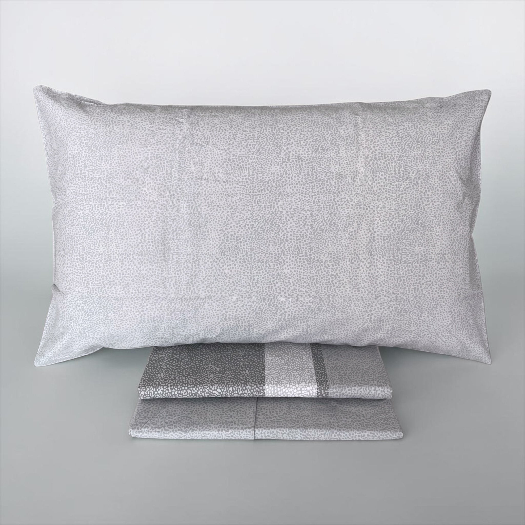 Federa lenzuolo grigio fantasia moderna Caleffi Nevada 2