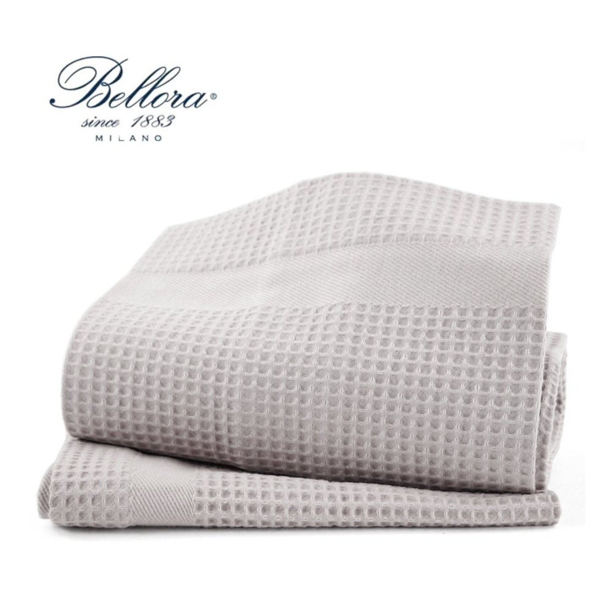 Bellora Bath Towel in honeycomb 100% Cotton Art. Ape Grey