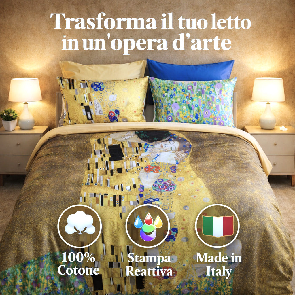 Lenzuola matrimoniali design ispirato all’arte