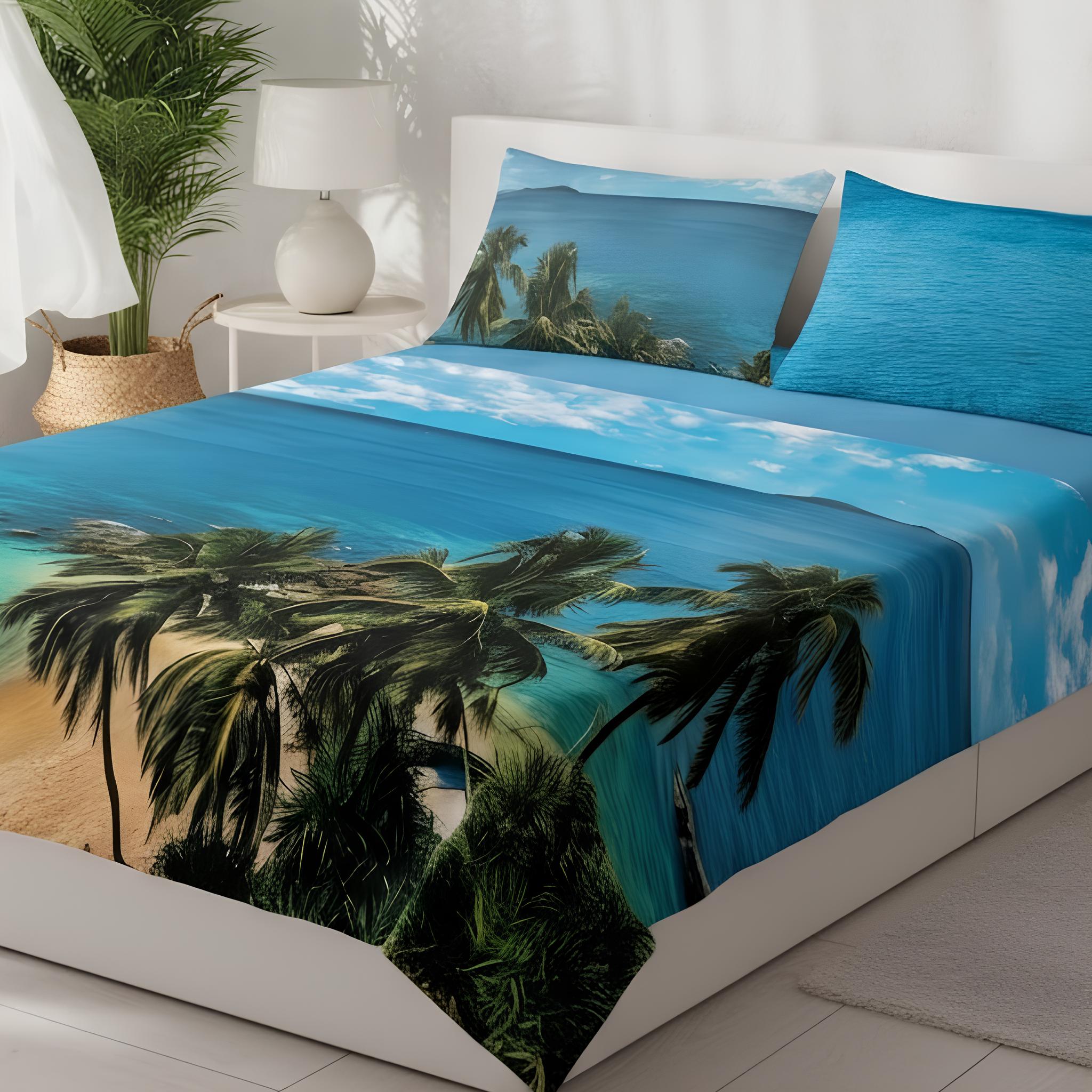 completo lenzuola matrimoniali caleffi emerald waters cotone