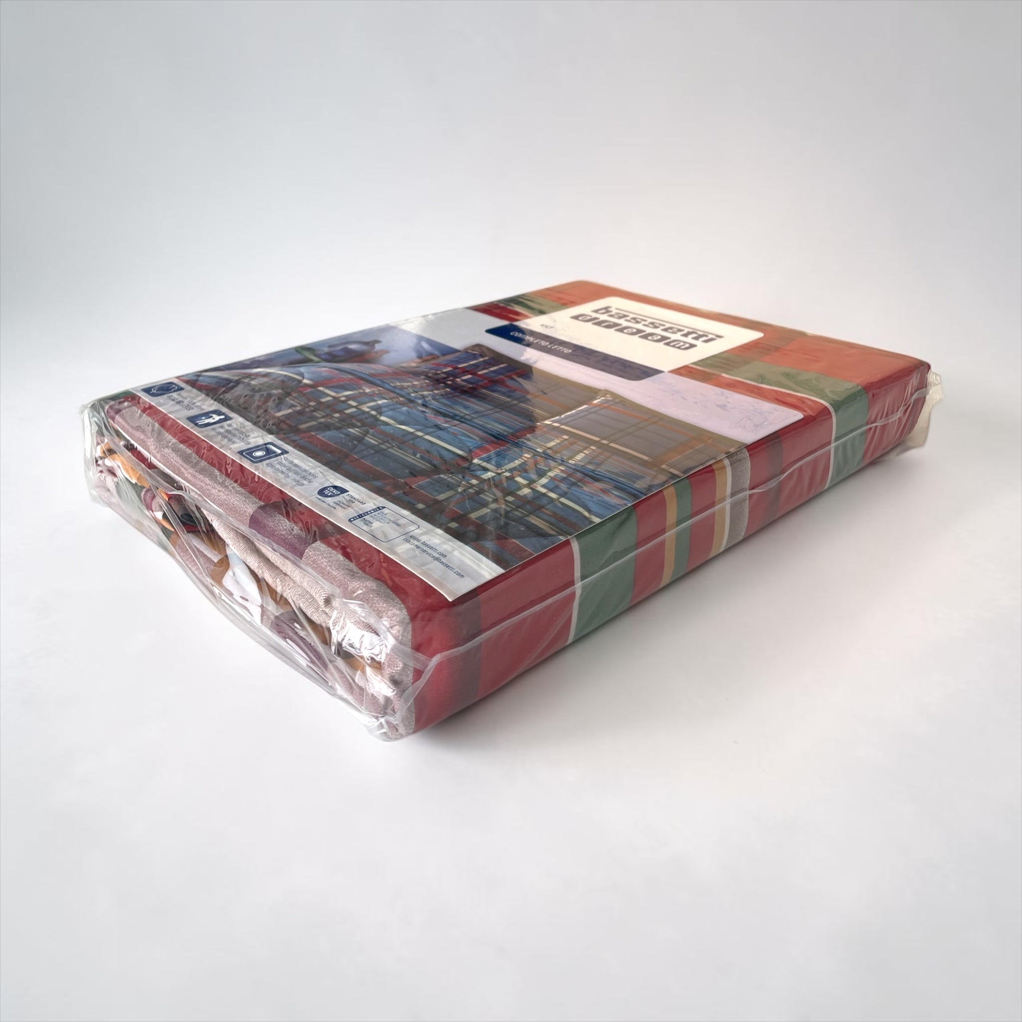 Confezione completo lenzuola singolo Bassetti Kilt rosso