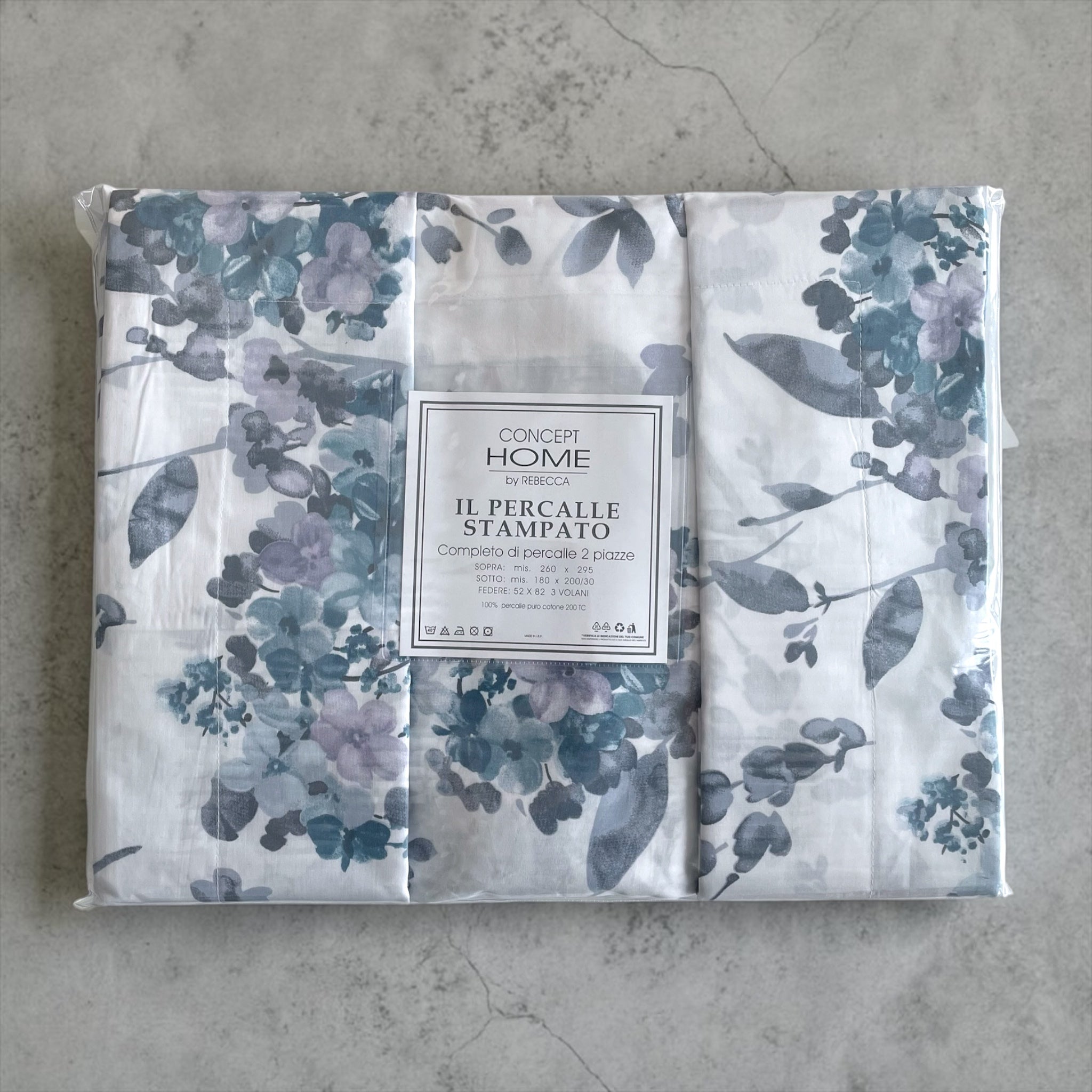Confezione completo lenzuola matrimoniale Rebecca Home Concept 6