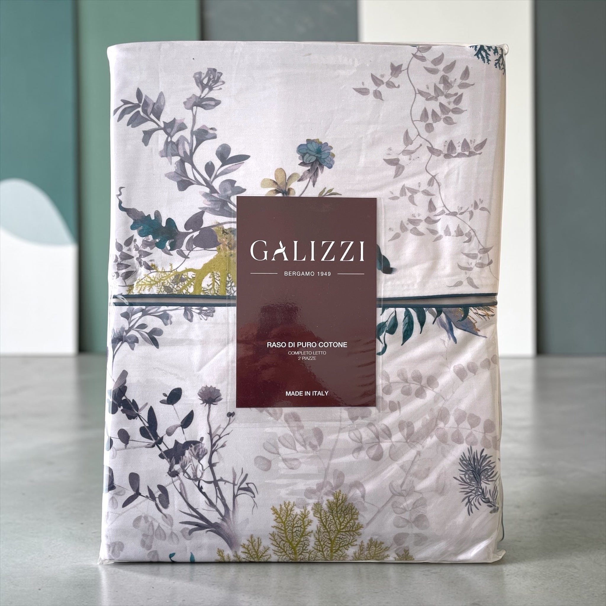 Packaging originale Galizzi completo lenzuola Made in Italy