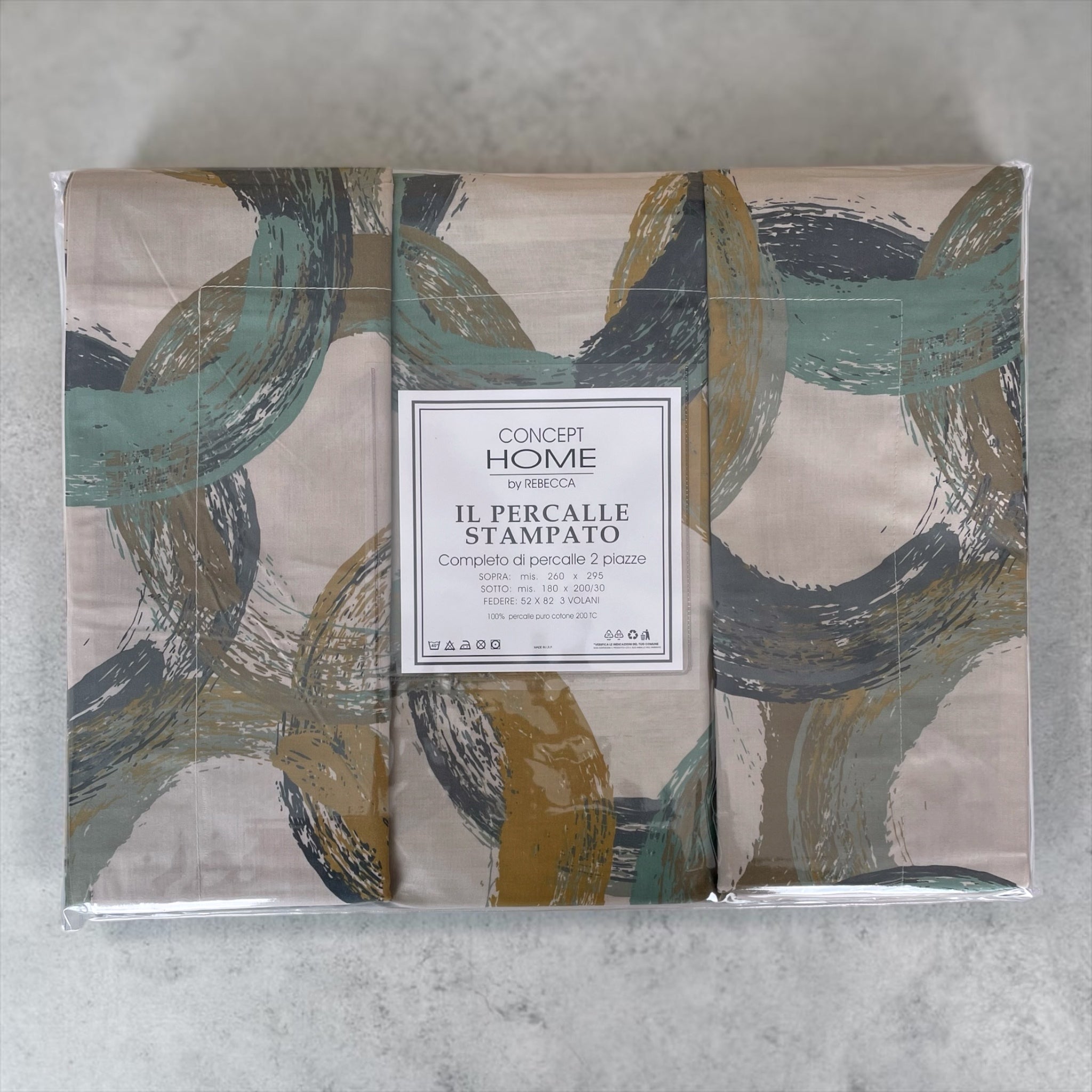 packaging completo letto Rebecca Home Concept 7 verde