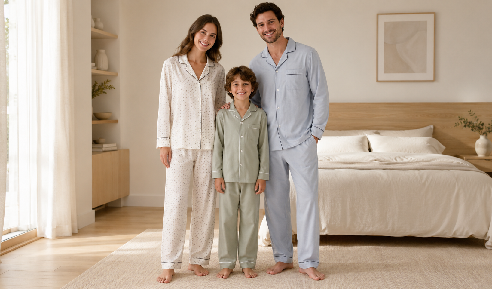 Pigiami da uomo donna e bambini Buccia di Mela