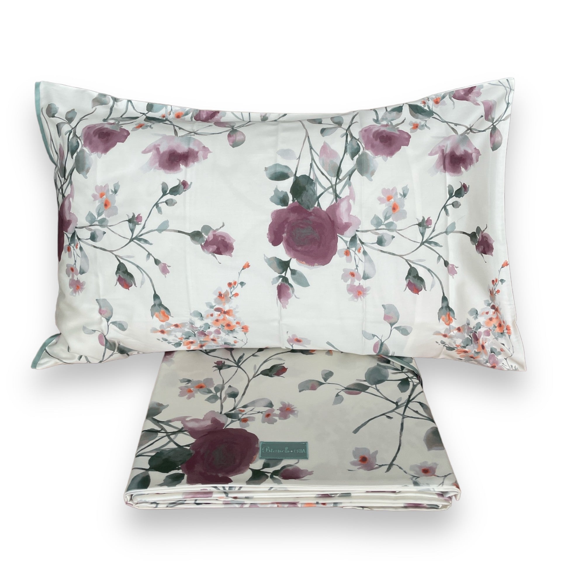 Bianch*Eria double duvet cover set in sateen cotton Art. Sanremo