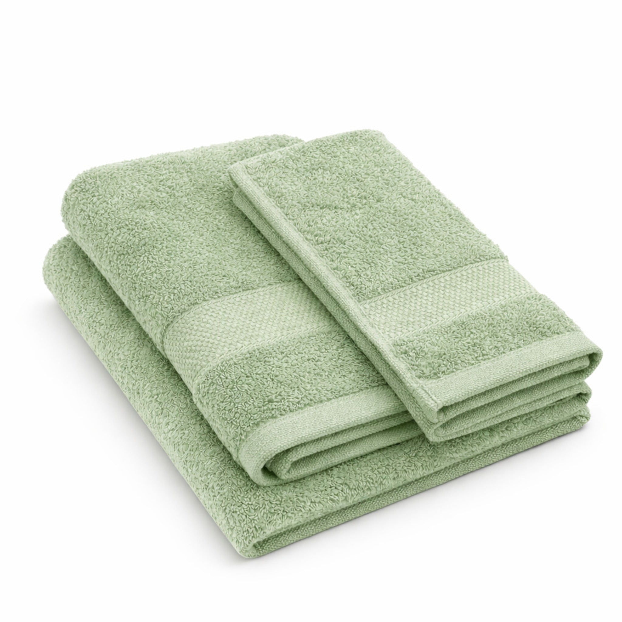 Set asciugamani salvia Galizzi Ranger Plus cotone 620 GSM