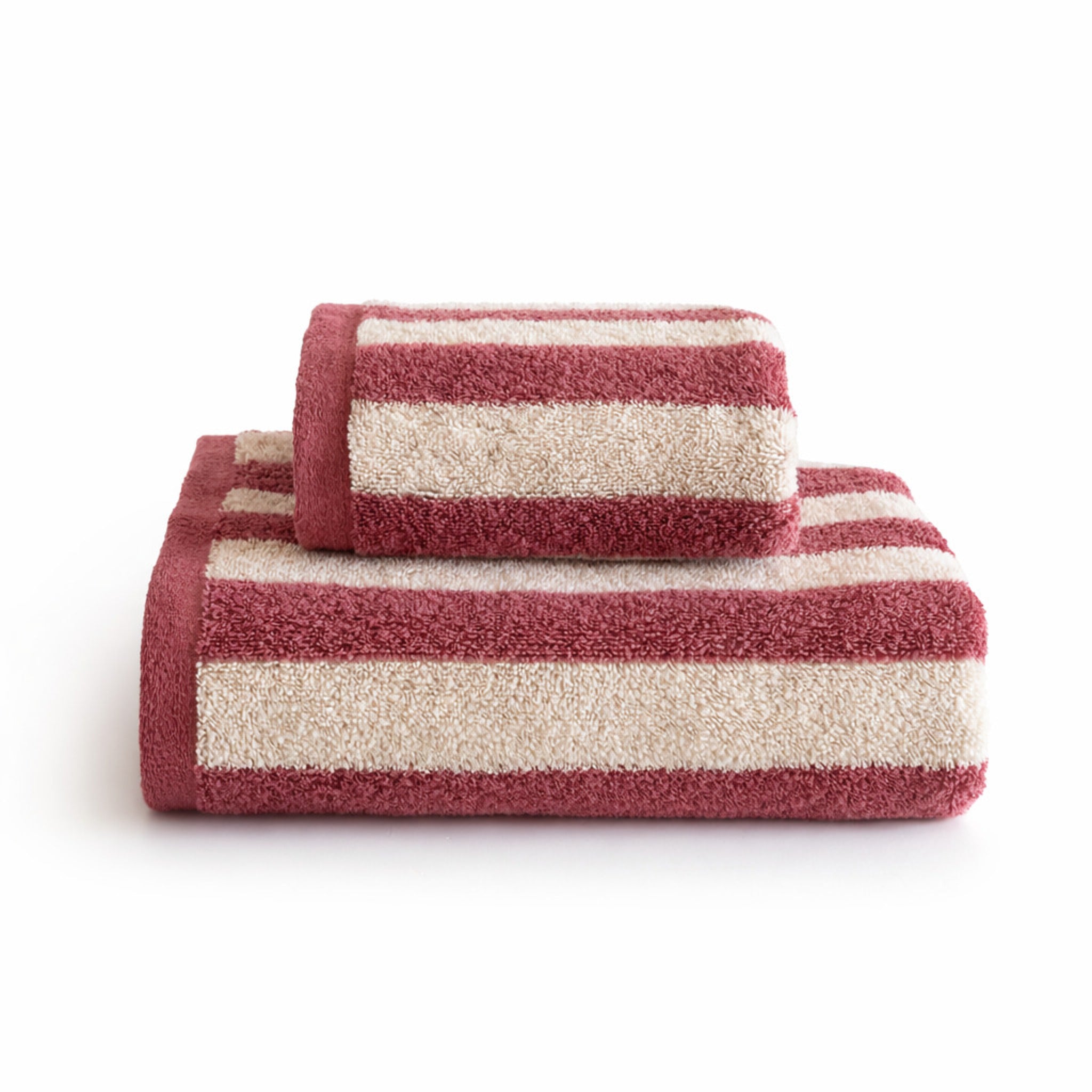Set asciugamani Galizzi Savannah rosa 
cotone jacquard 550 gsm
