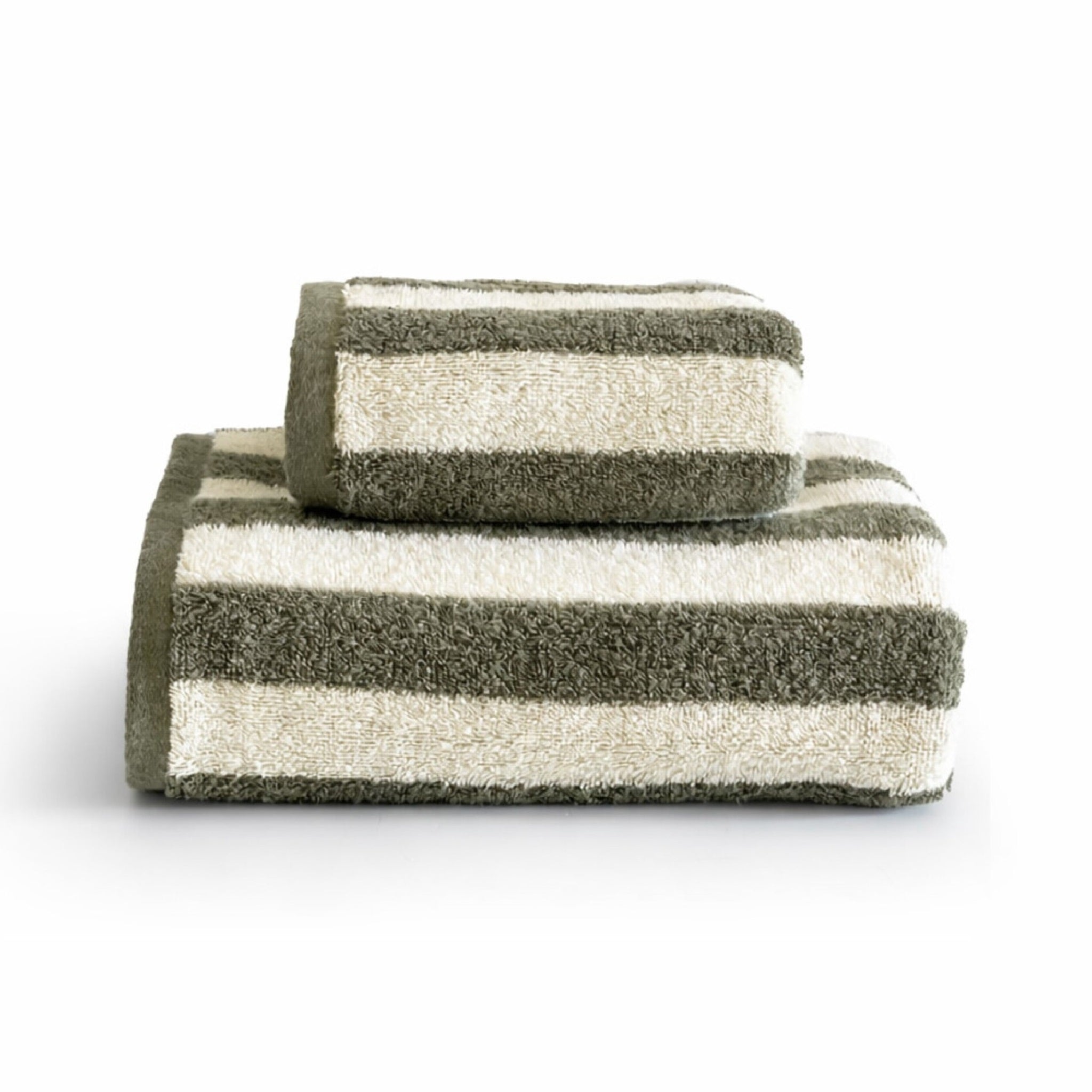 Set asciugamani Galizzi Savannah salvia cotone jacquard 550 gsm