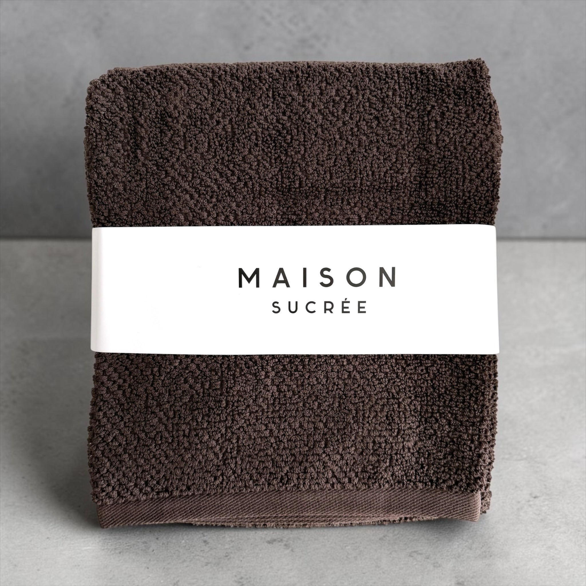 Confezione del set asciugamani Maison Sucrée Pepe viso e ospite cioccolato