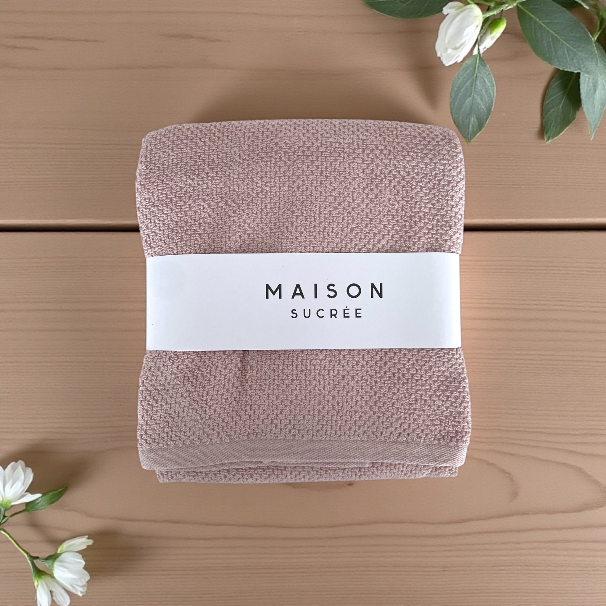 Confezione del set asciugamani Maison Sucrée Pepe viso e ospite cipria