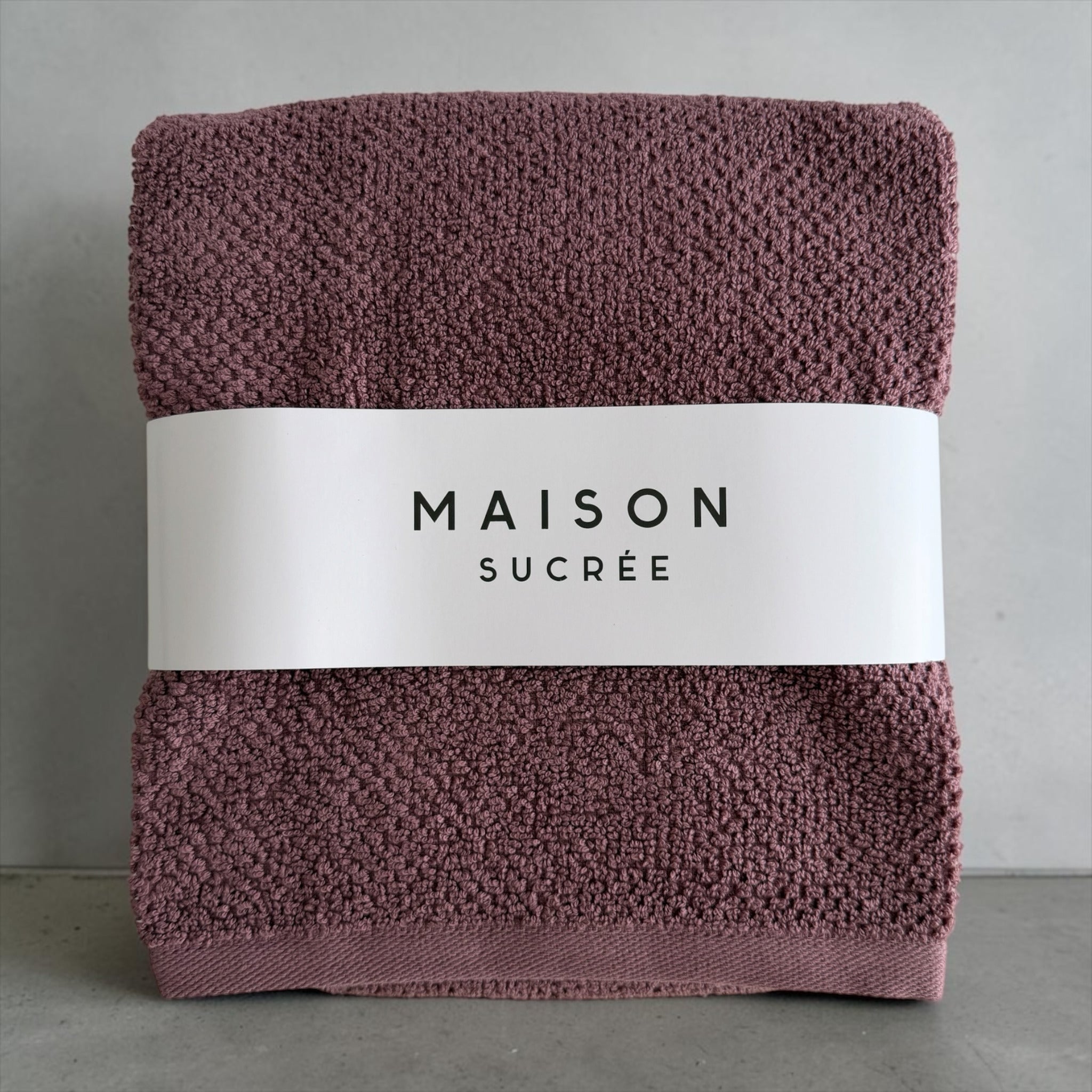 Confezione del set asciugamani Maison Sucrée Pepe viso e ospite marsala