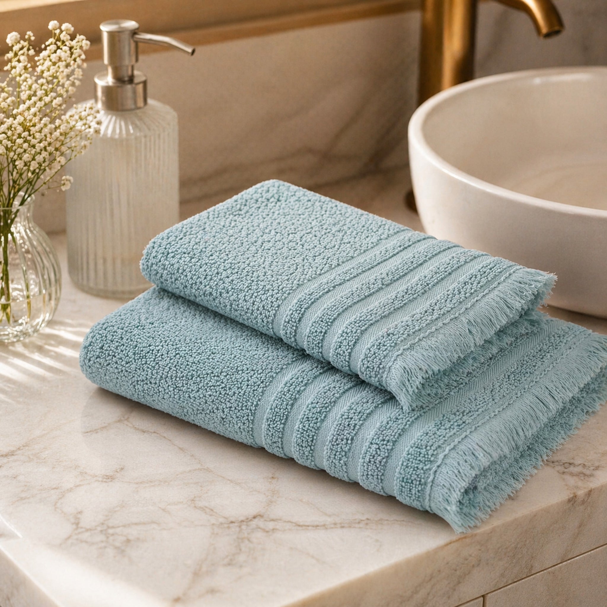 set asciugamani bagno cotone minerale viso ospite elegante