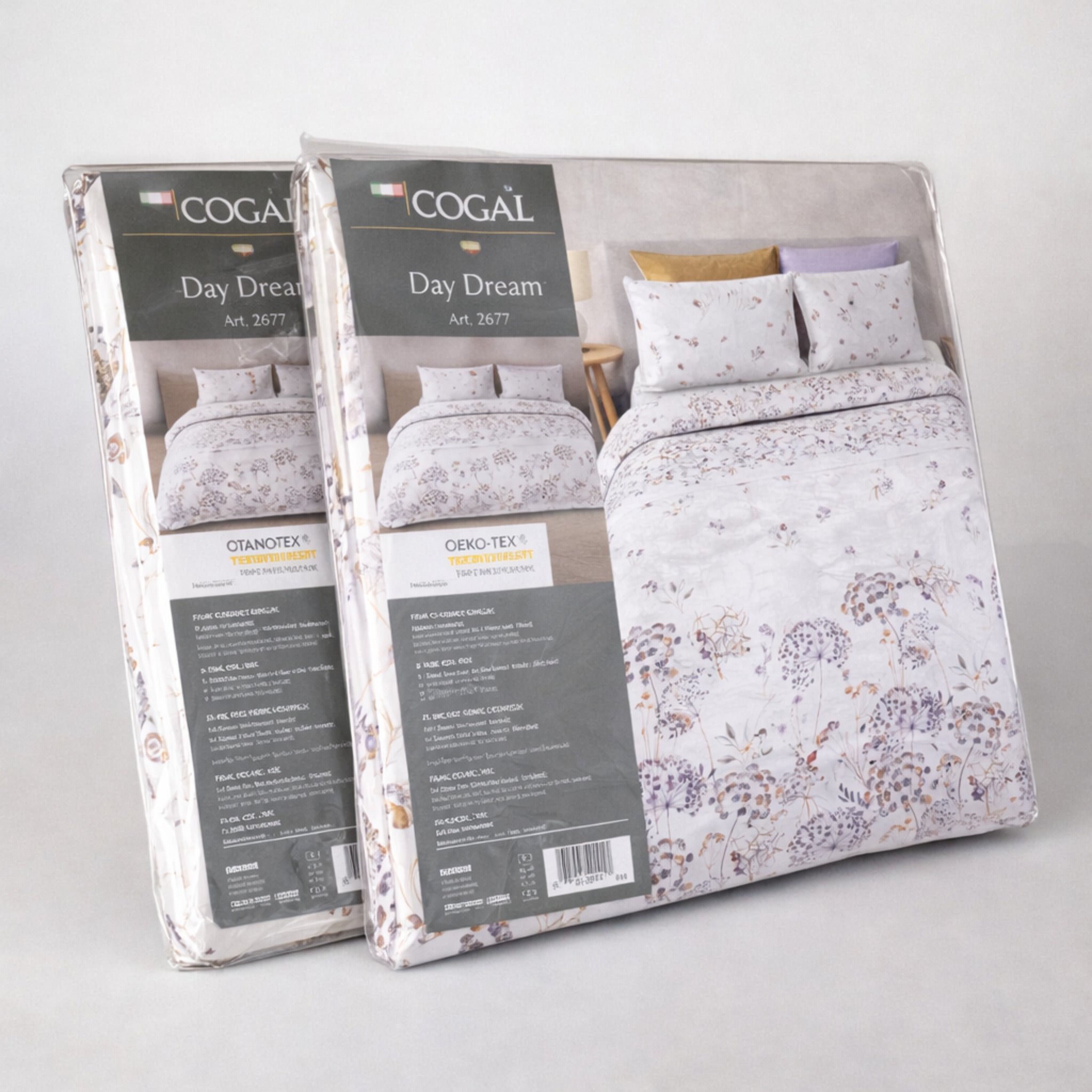 Confezione originale lenzuola Cogal certificazione OEKO TEX