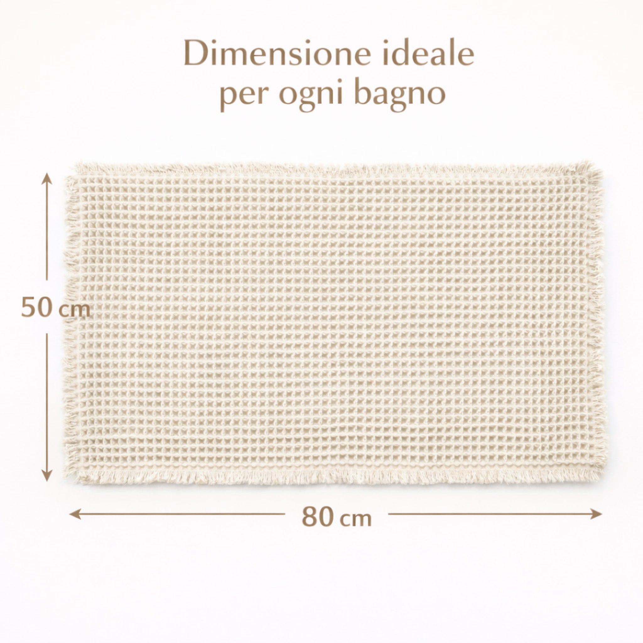 Dimensioni tappeto bagno 50x80 cm antiscivolo