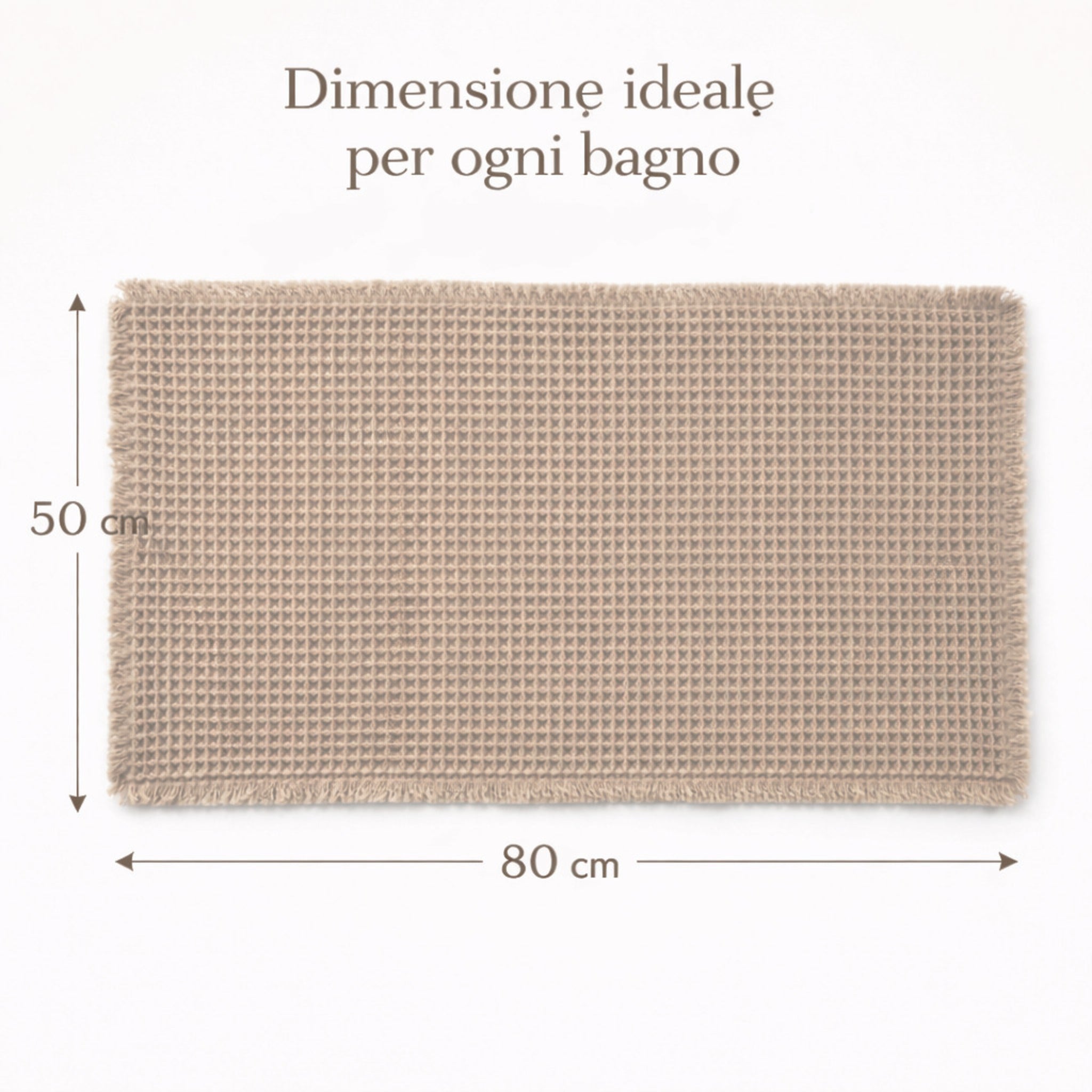 Dimensioni tappeto bagno 50x80 cm antiscivolo