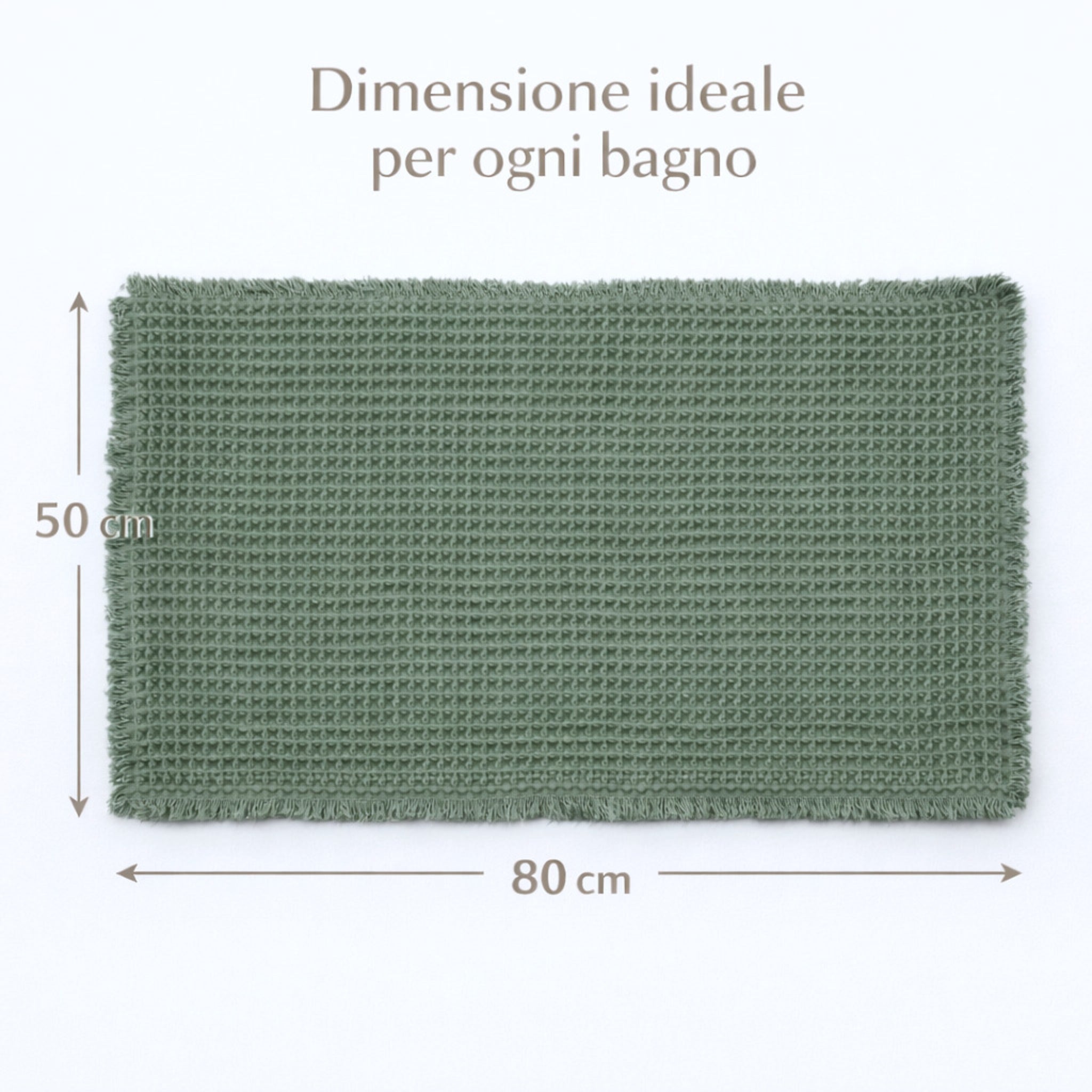 Dimensioni tappeto bagno 50x80 cm antiscivolo