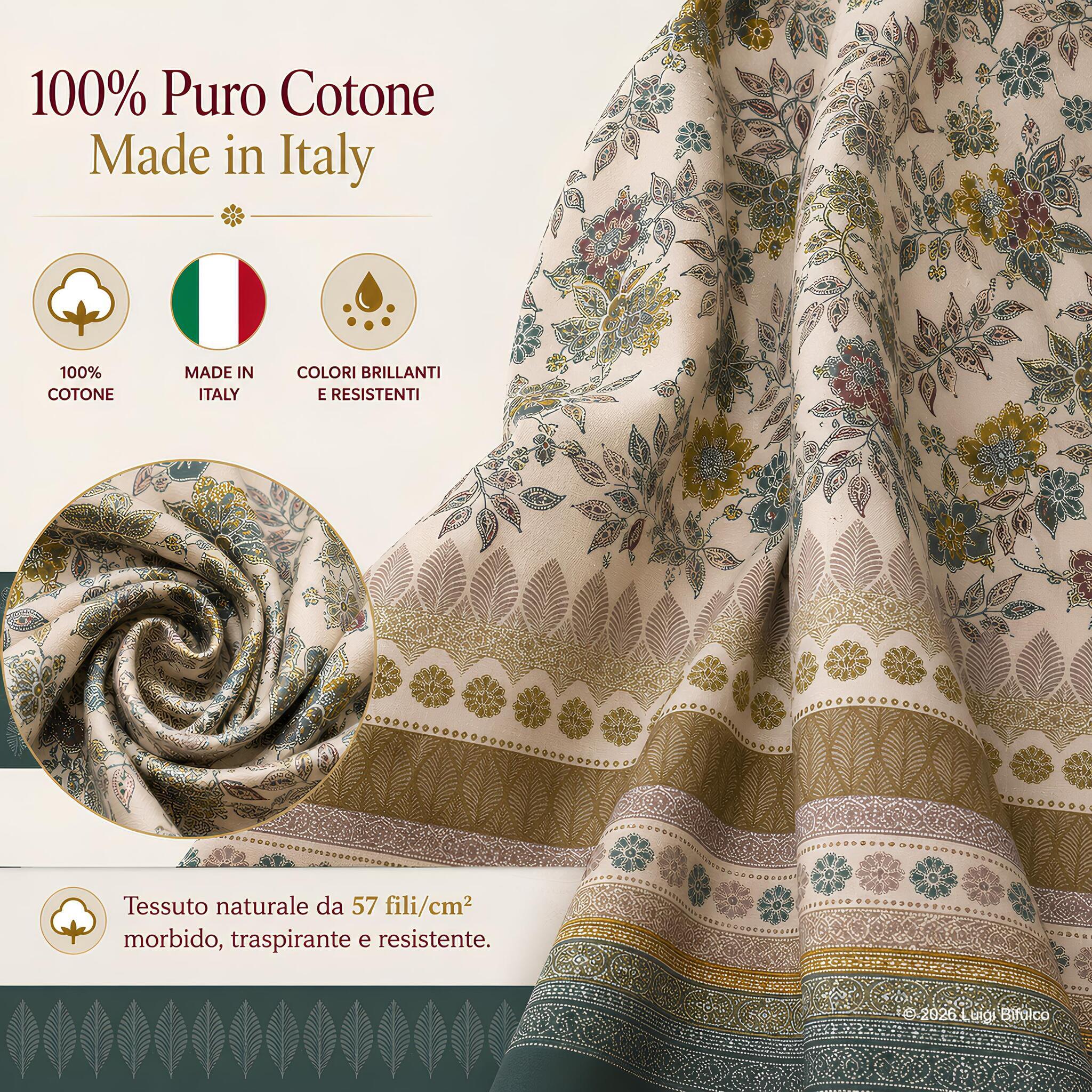 Telo Arredo Bassetti Varigotti Sabbia in 100% cotone Made in Italy