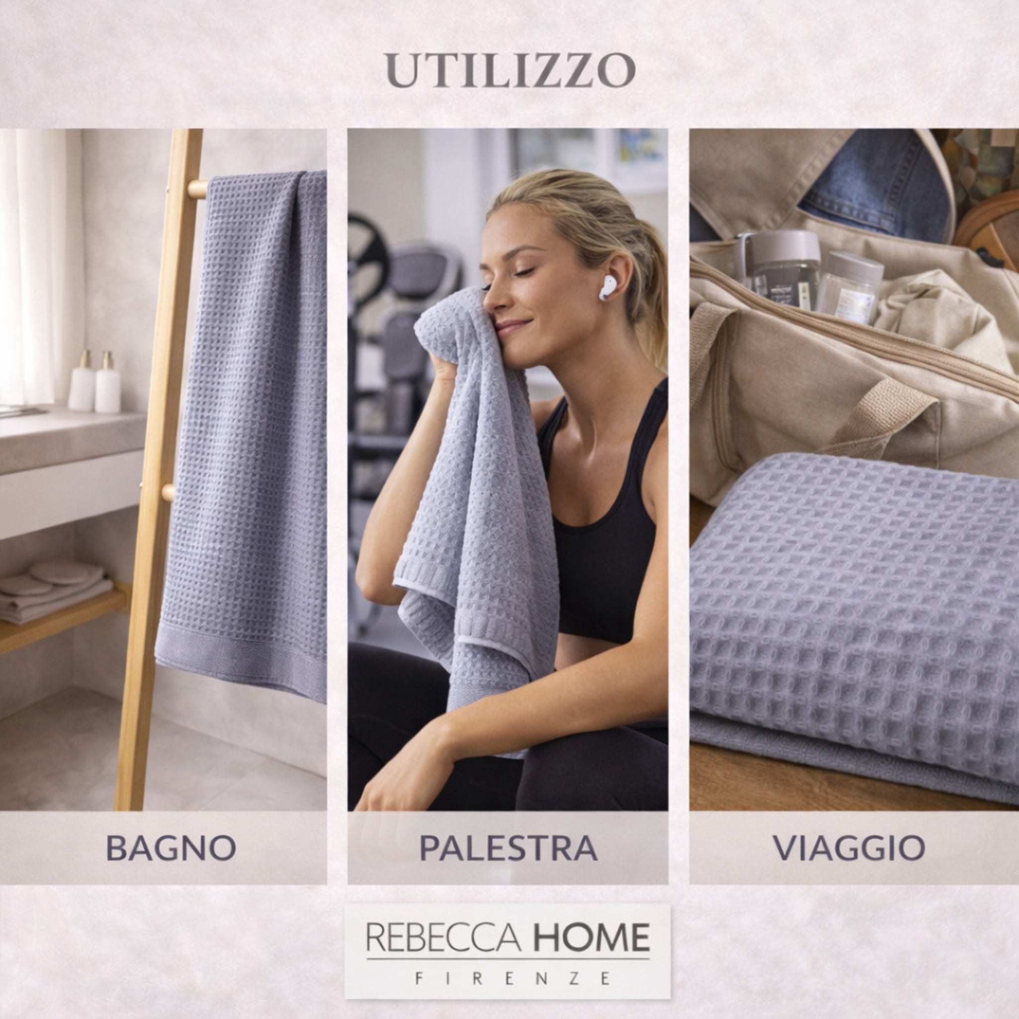 telo doccia avio palestra viaggio leggero compatto