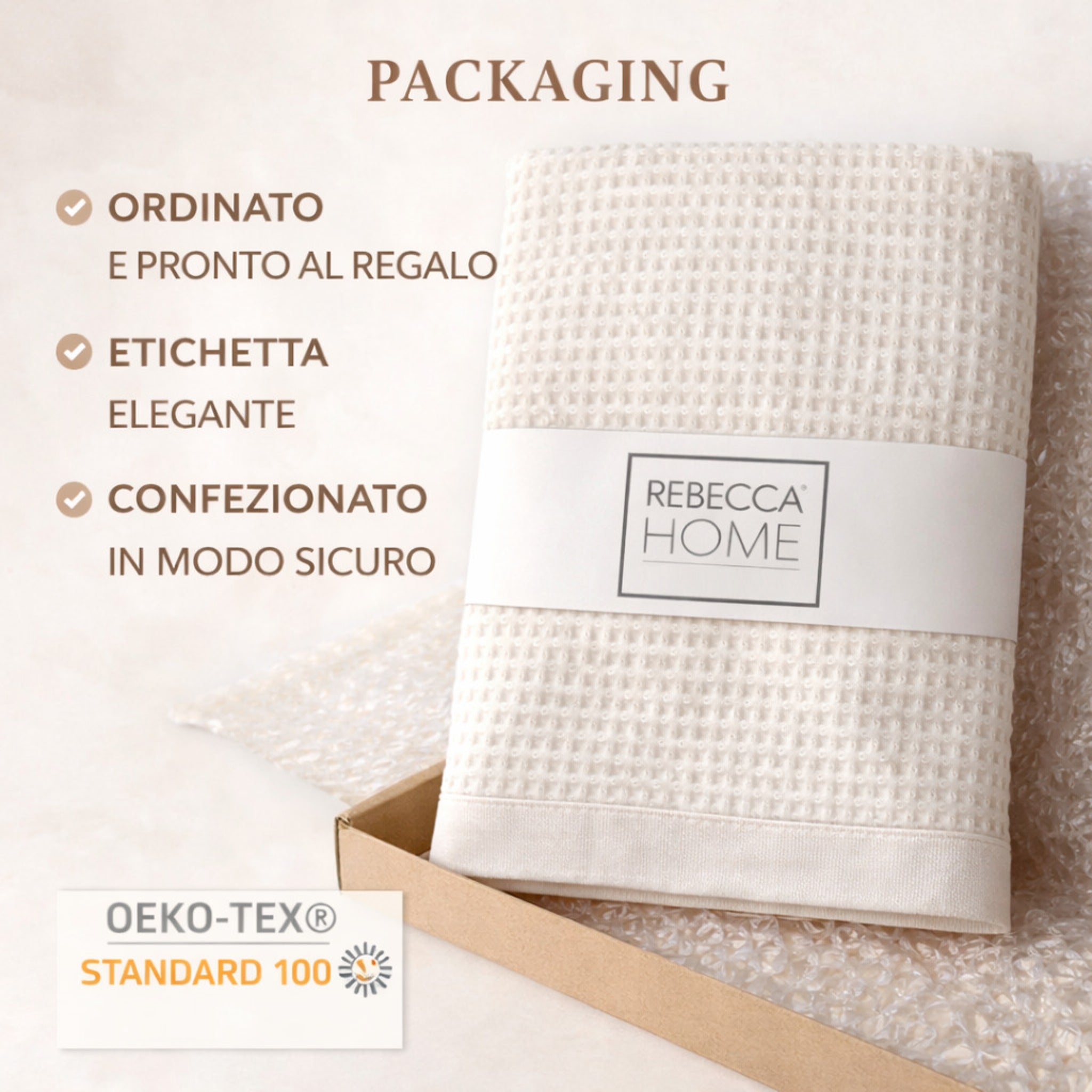 telo doccia avorio confezione rebecca home elegante