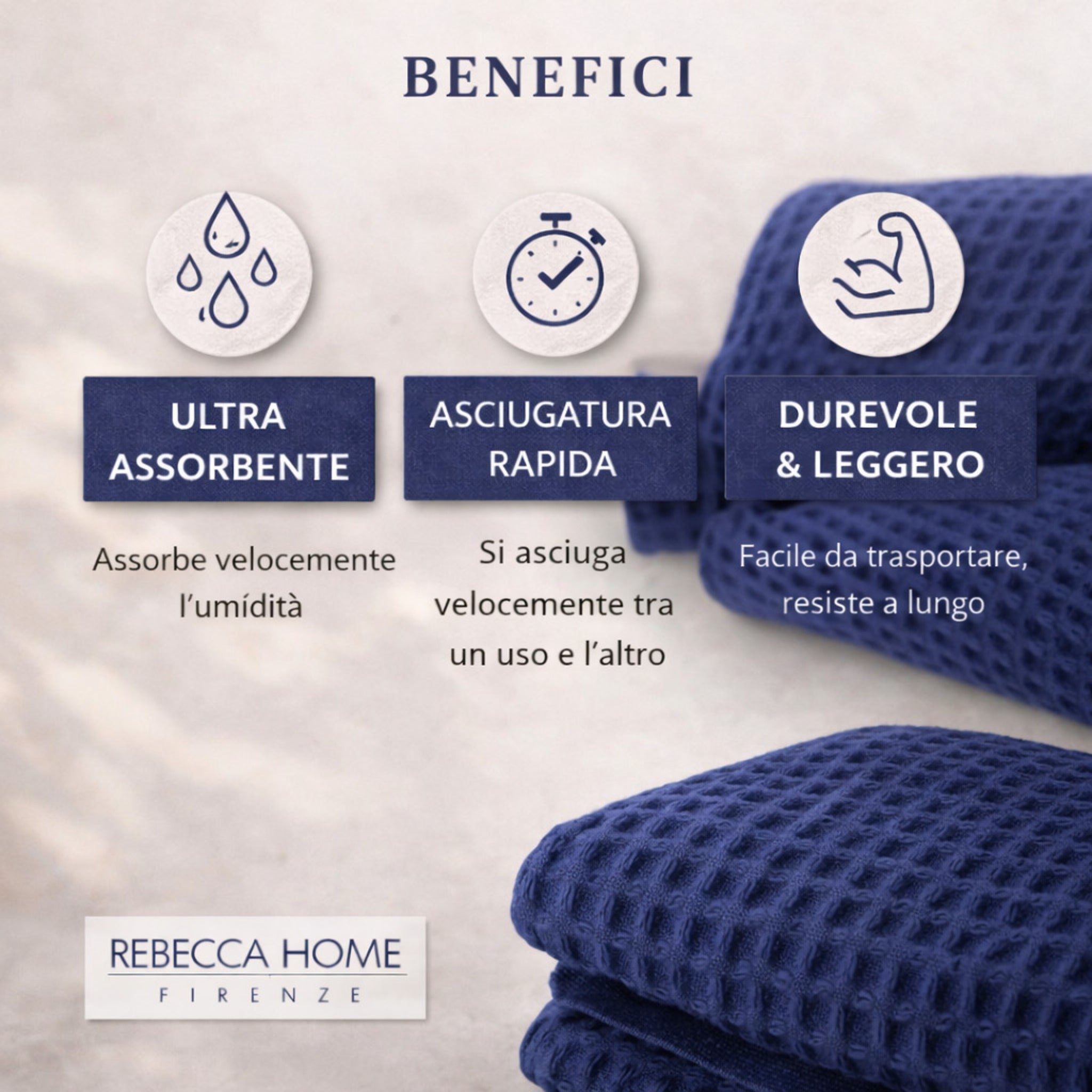 telo doccia blu assorbente asciugatura rapida leggero