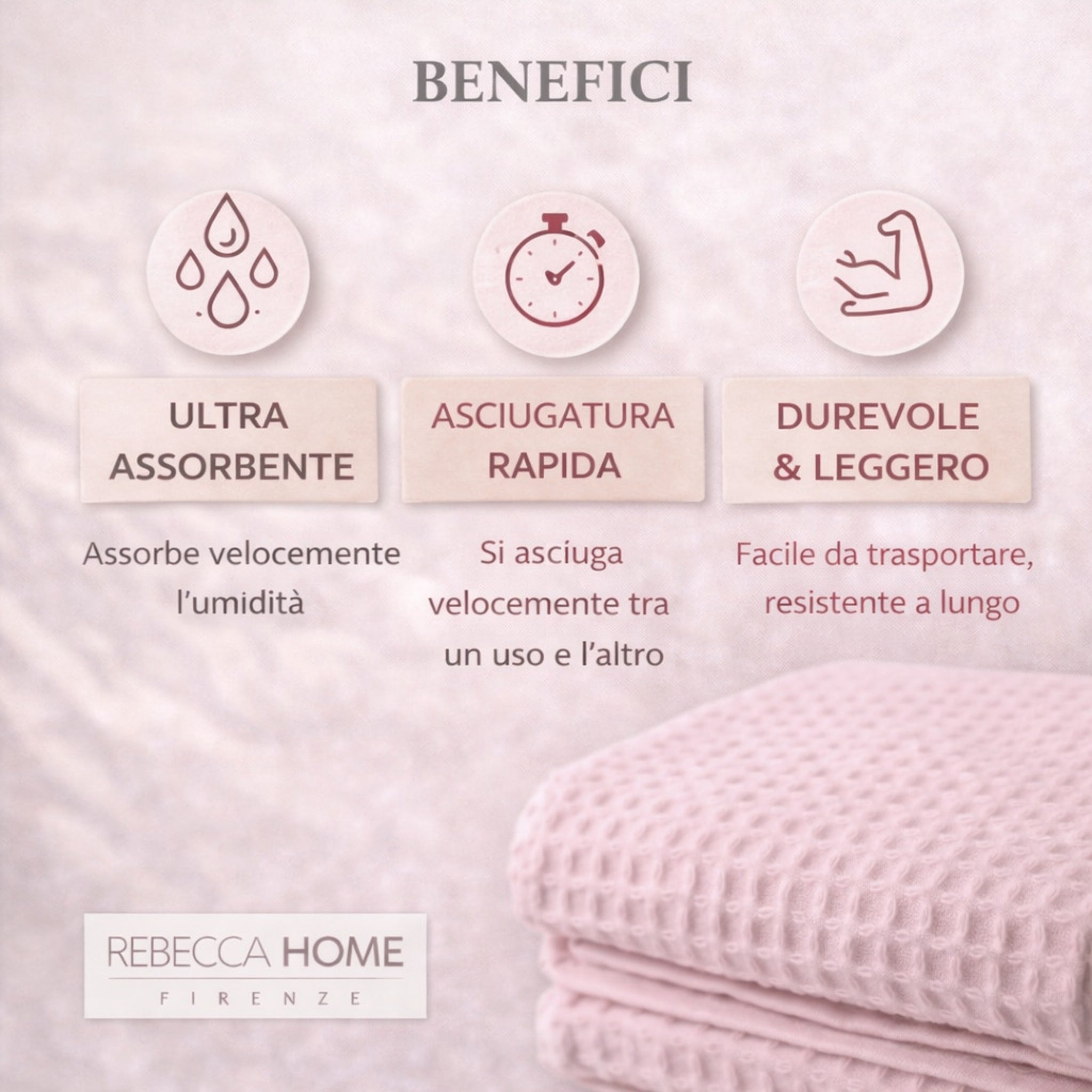 telo doccia rosa antico assorbente asciugatura rapida leggero