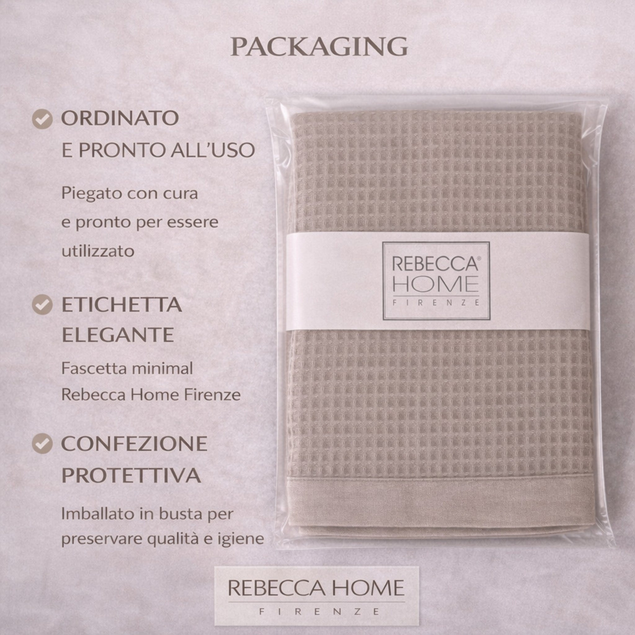 telo doccia sabbia confezione rebecca home elegante